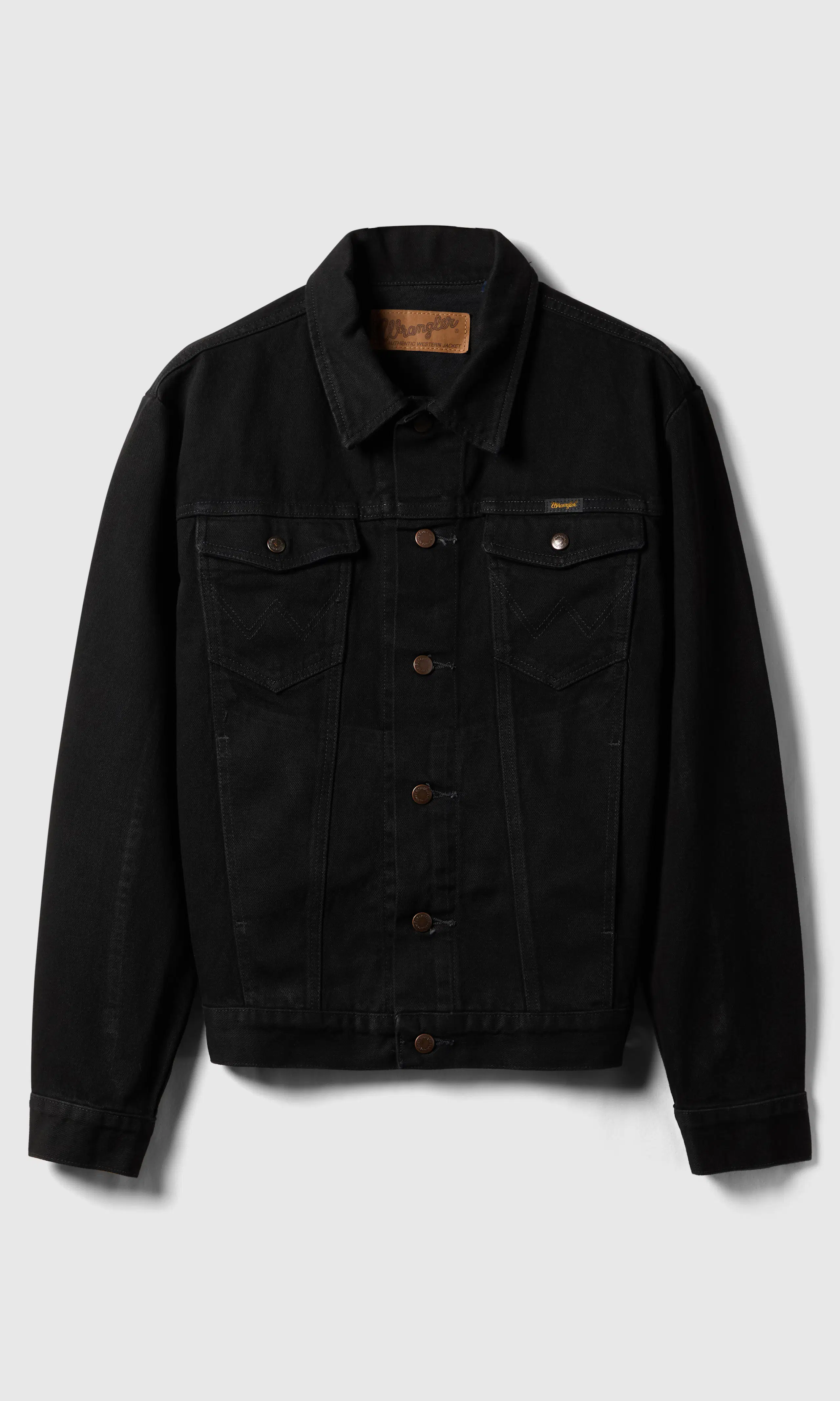 Cowboy Cut Farkkutakki. Front. Flat.