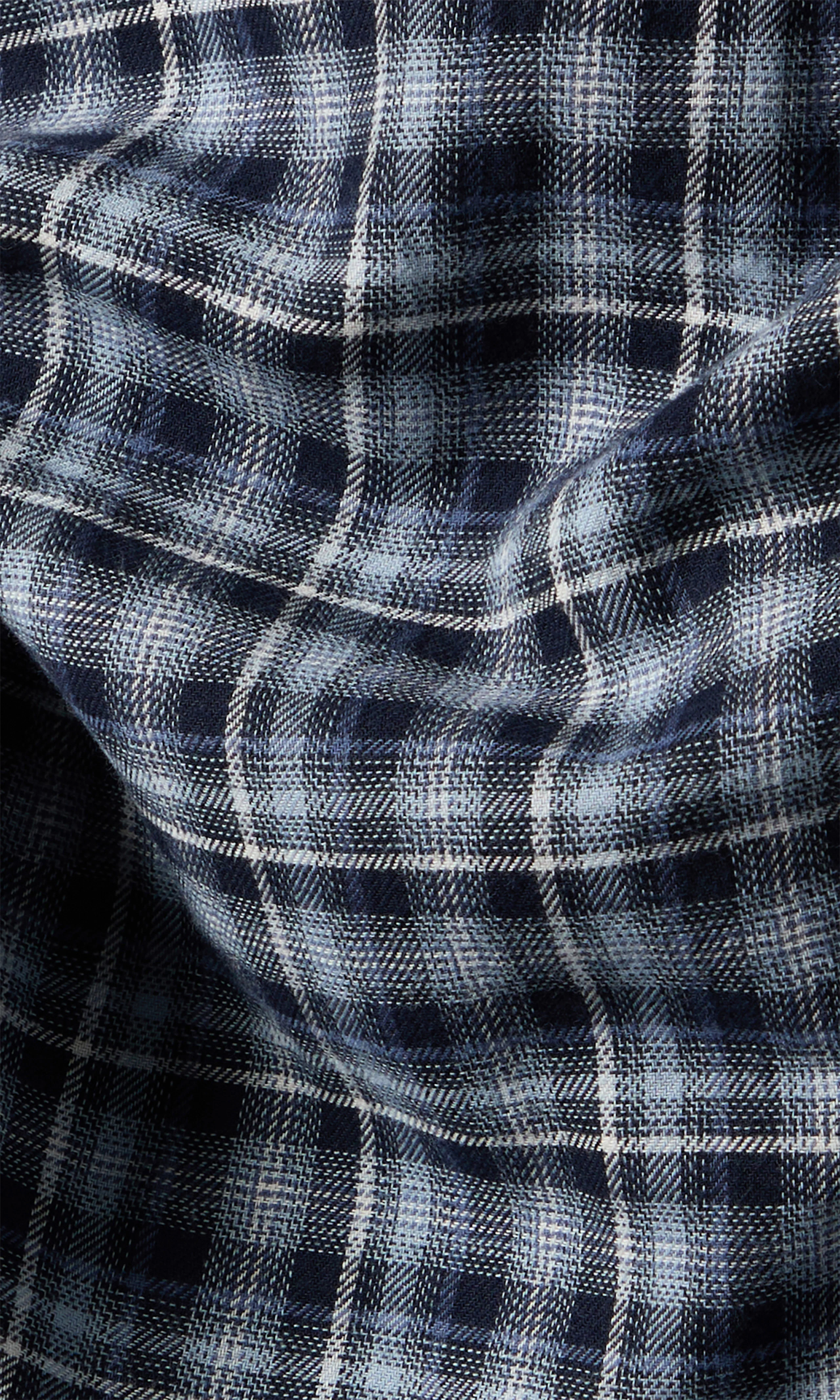 Western Rutig Skjorta. Detail 2. Flat.