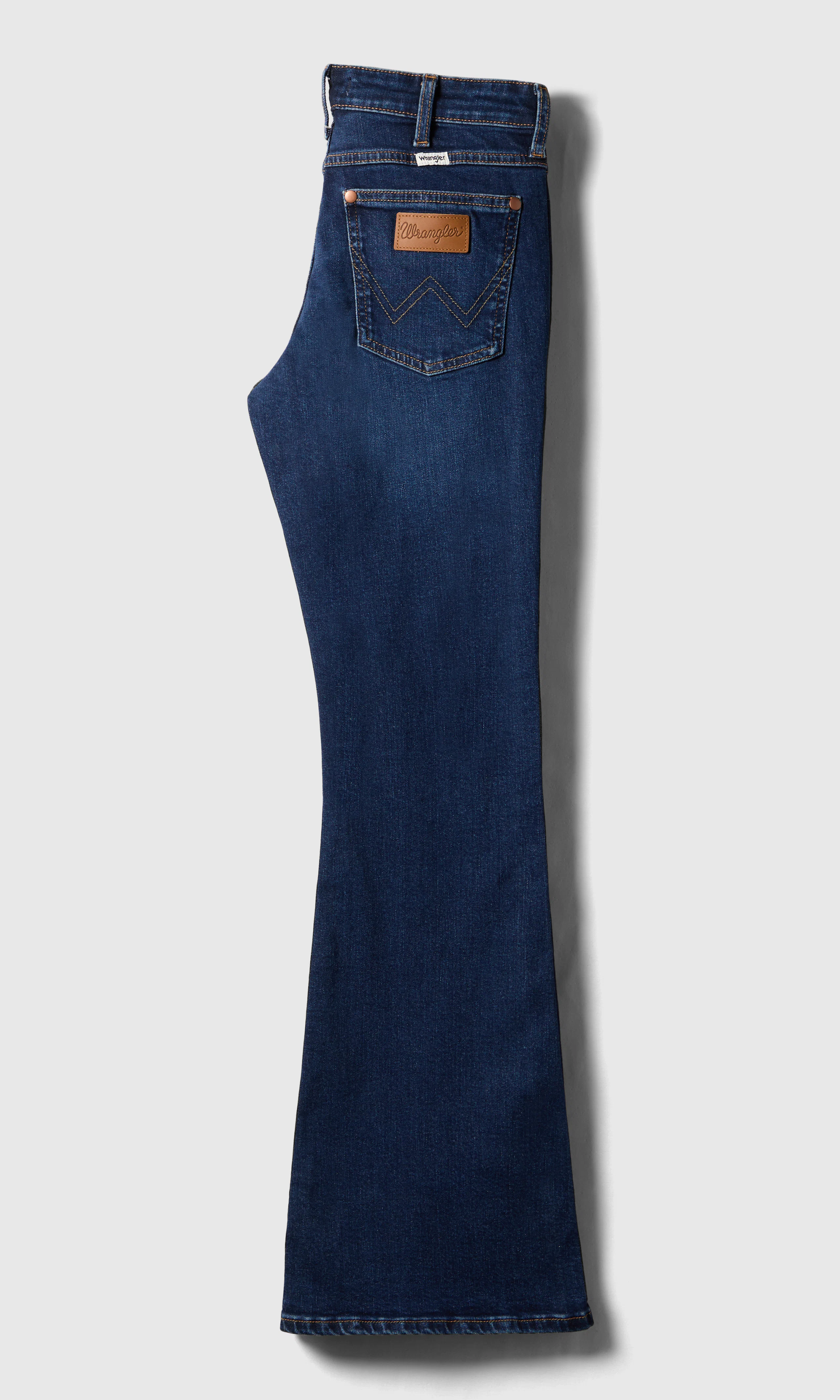 Montana Mørk Blå Jeans. Back. Flat.