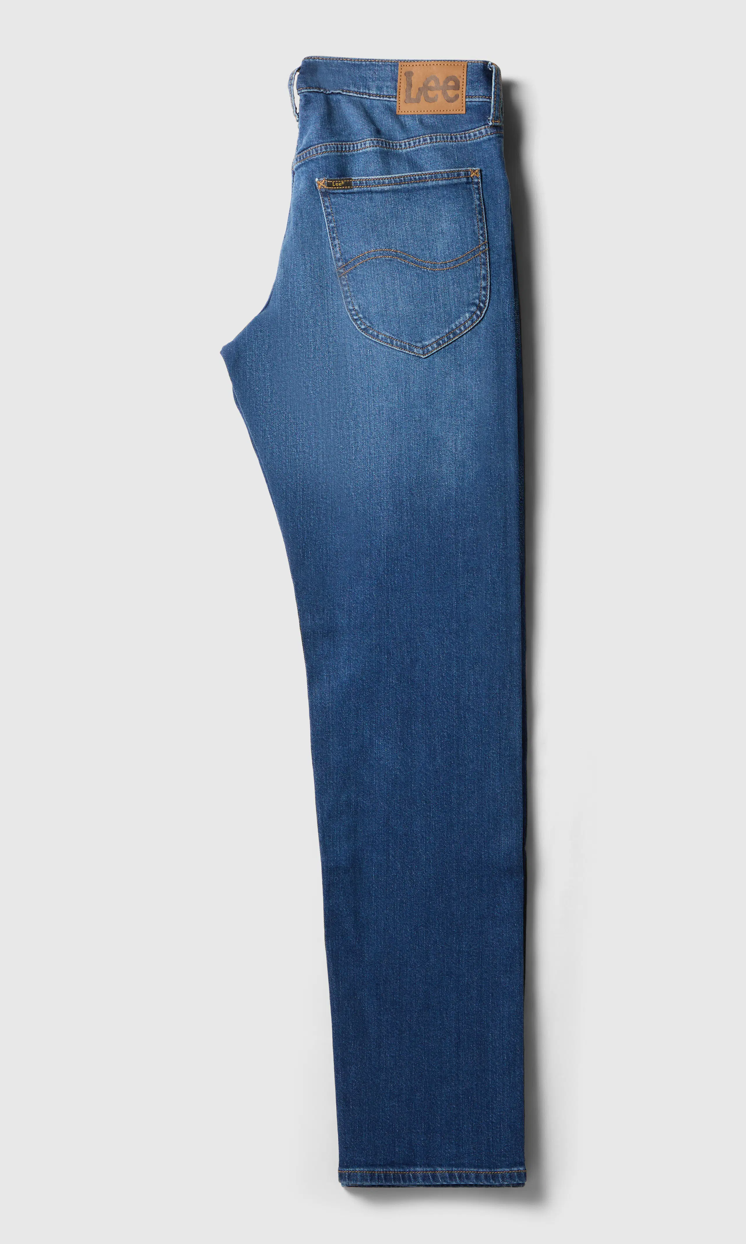 Daren Zipfly Jeans. Back. Flat.