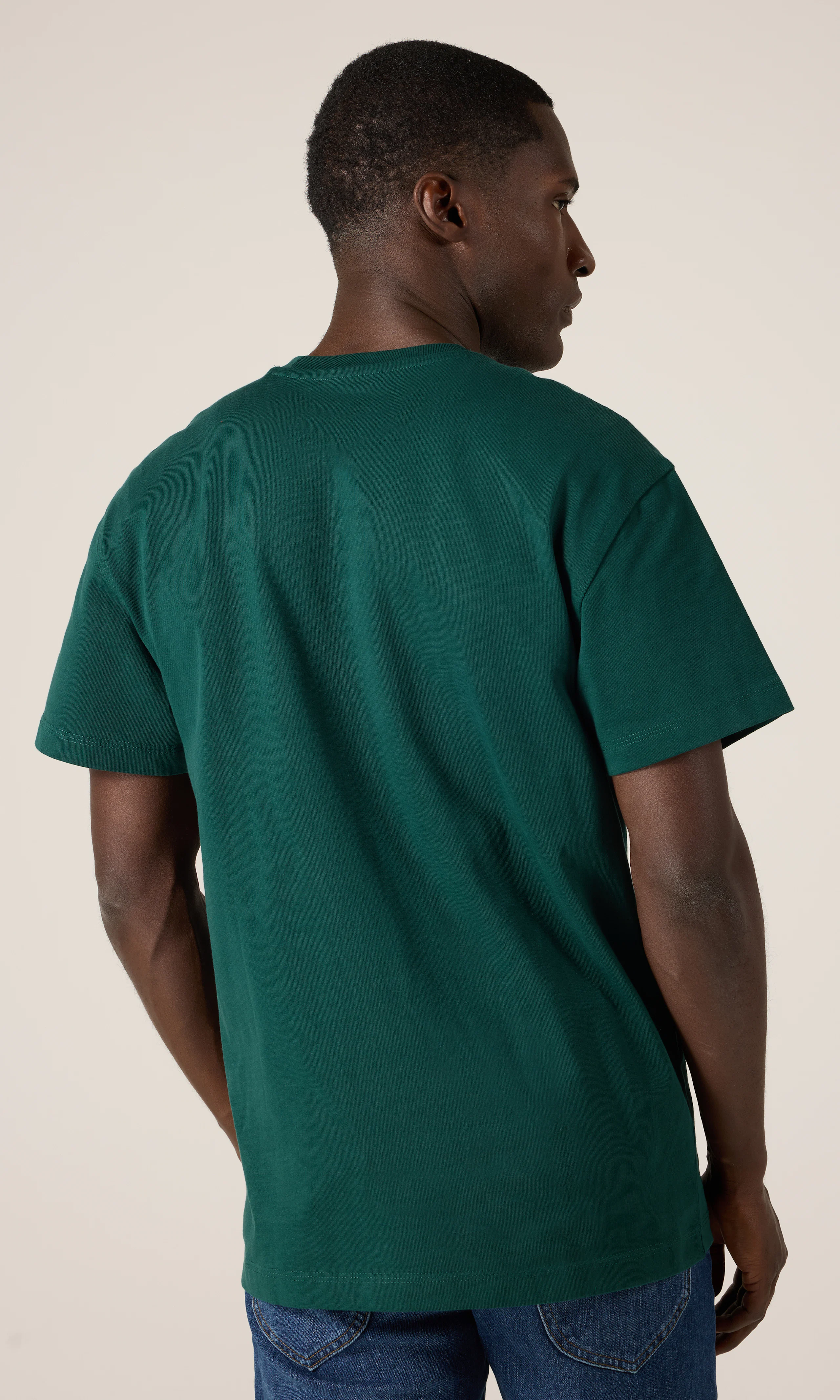 Work Wear Tee T-Paita. Back. Model.