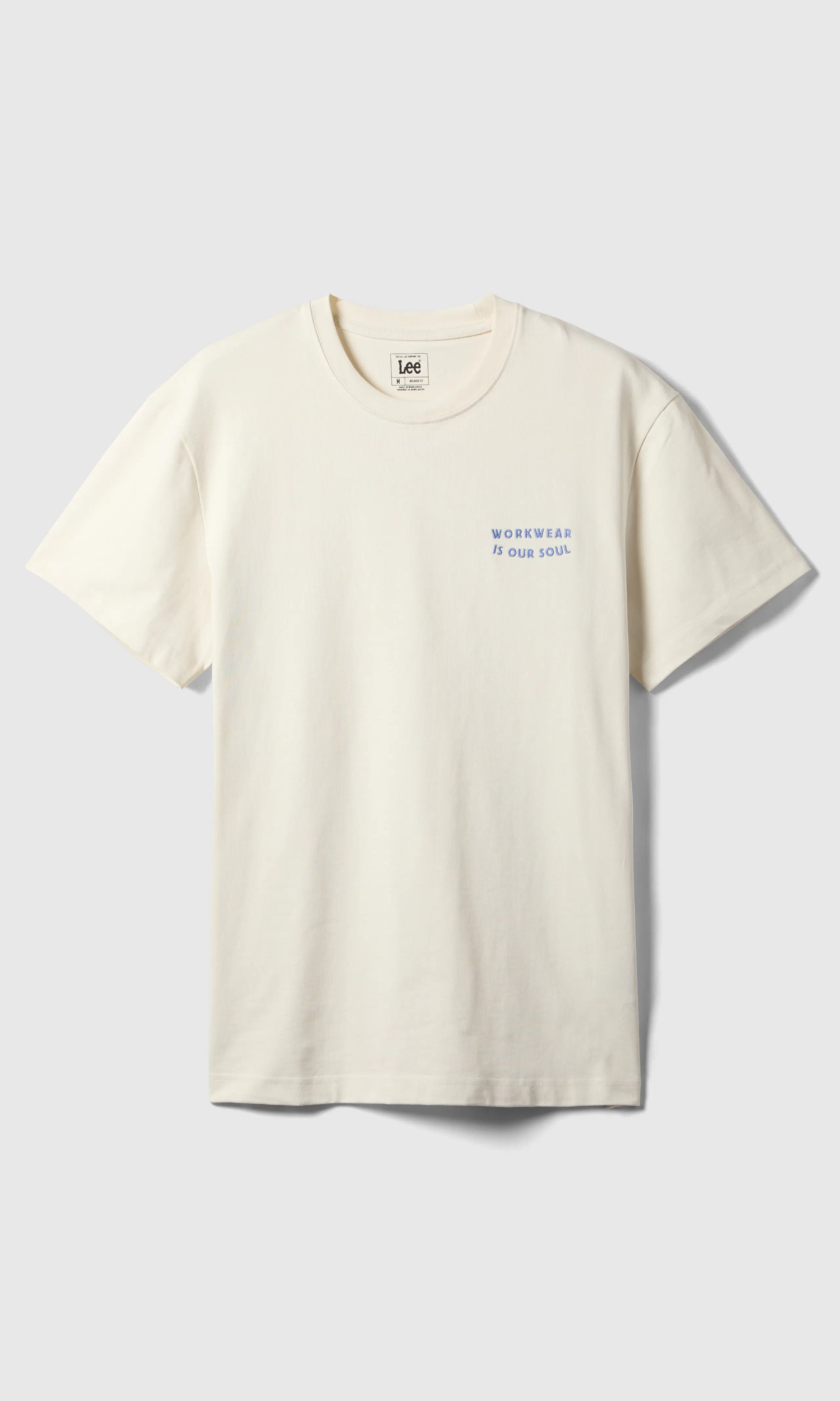Workwear Crew Tee T-Skjorte. Front 1. Flat.