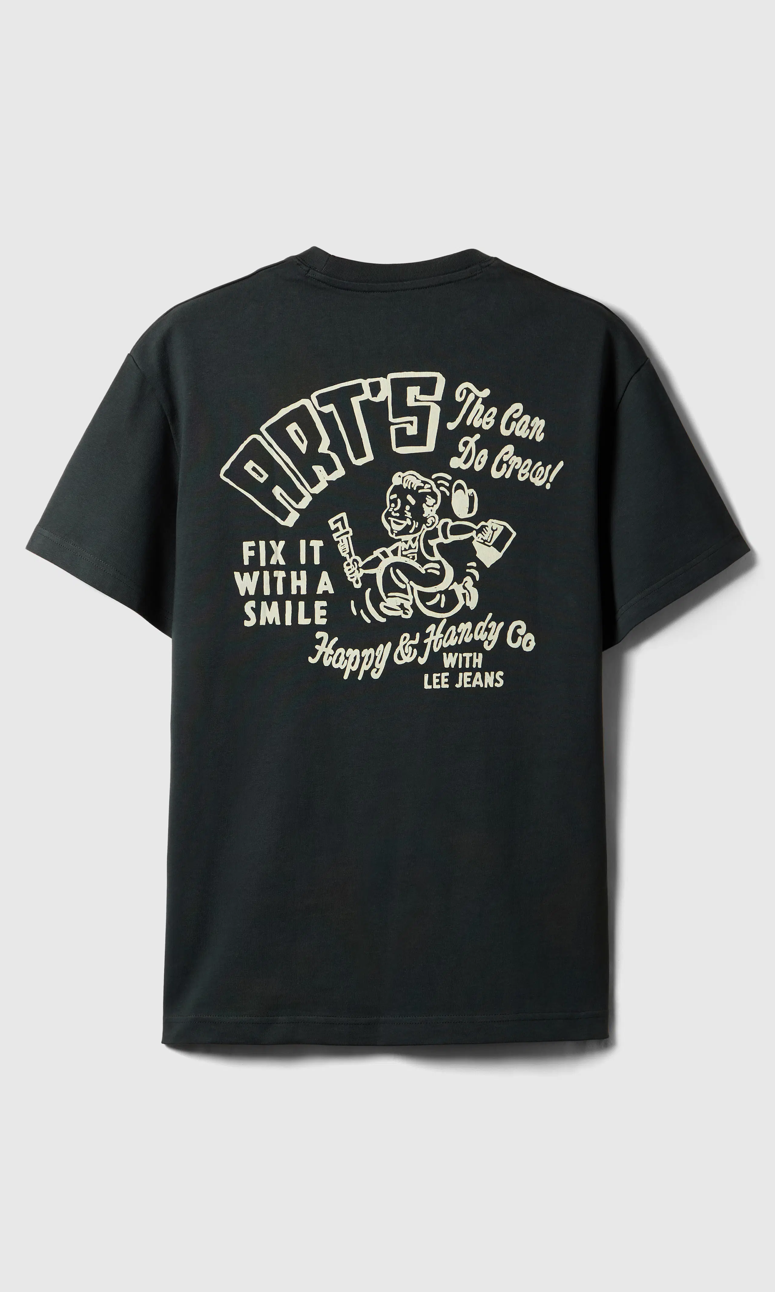 Workwear Crew Tee T-Paita. Front. Flat.