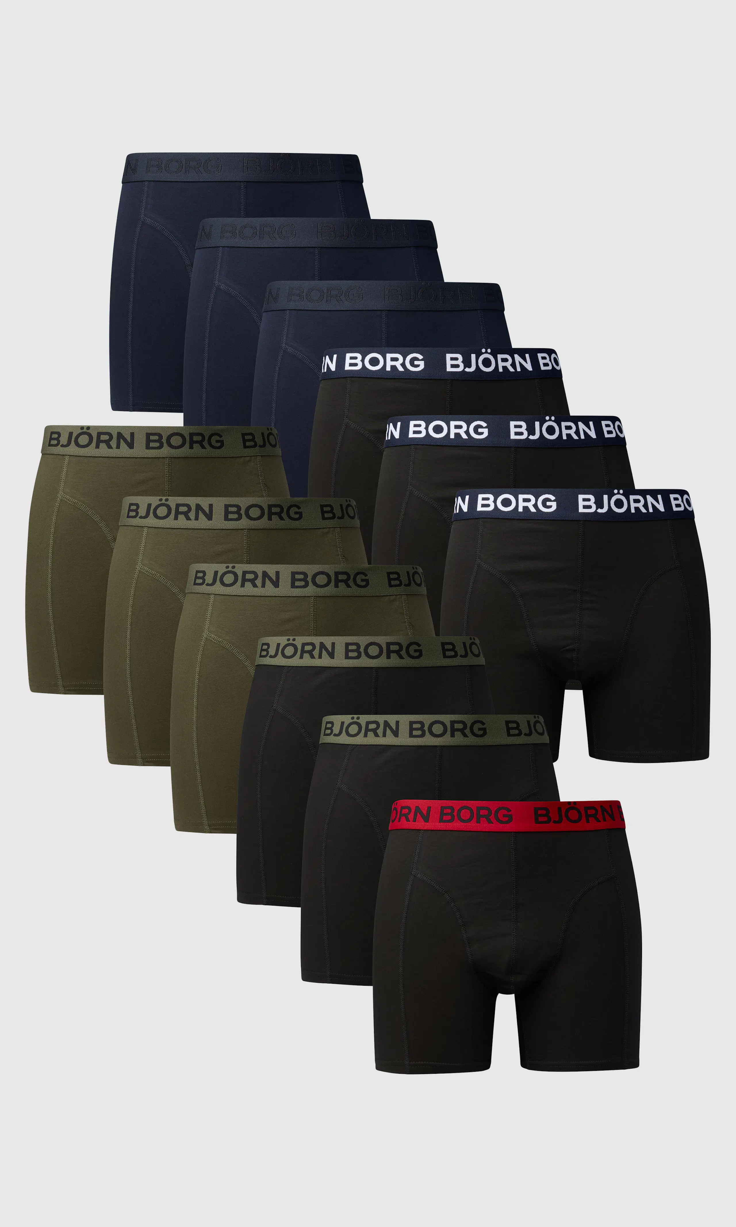Black / Green / Navy Blue
