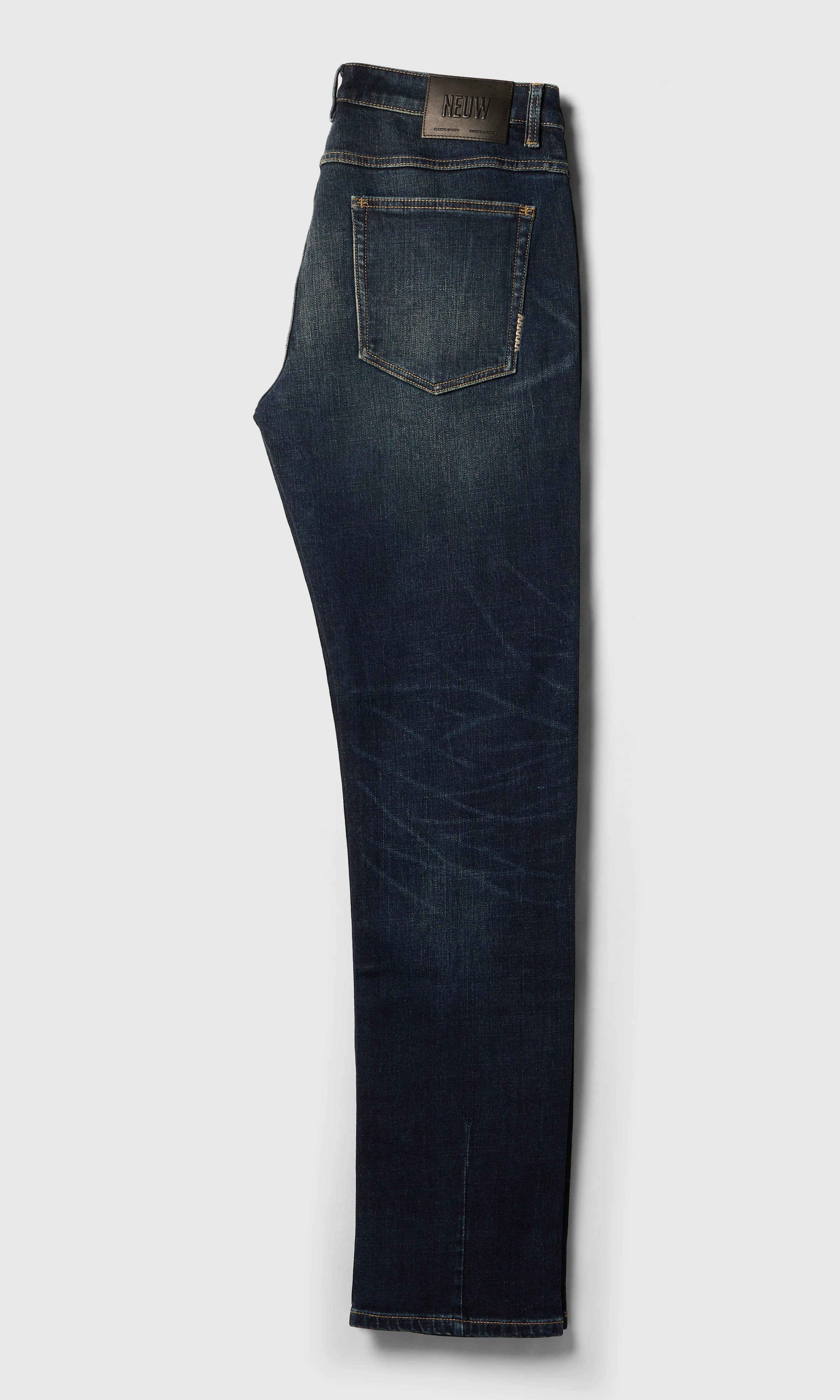 Lou Straight Jeans. Back. Flat.