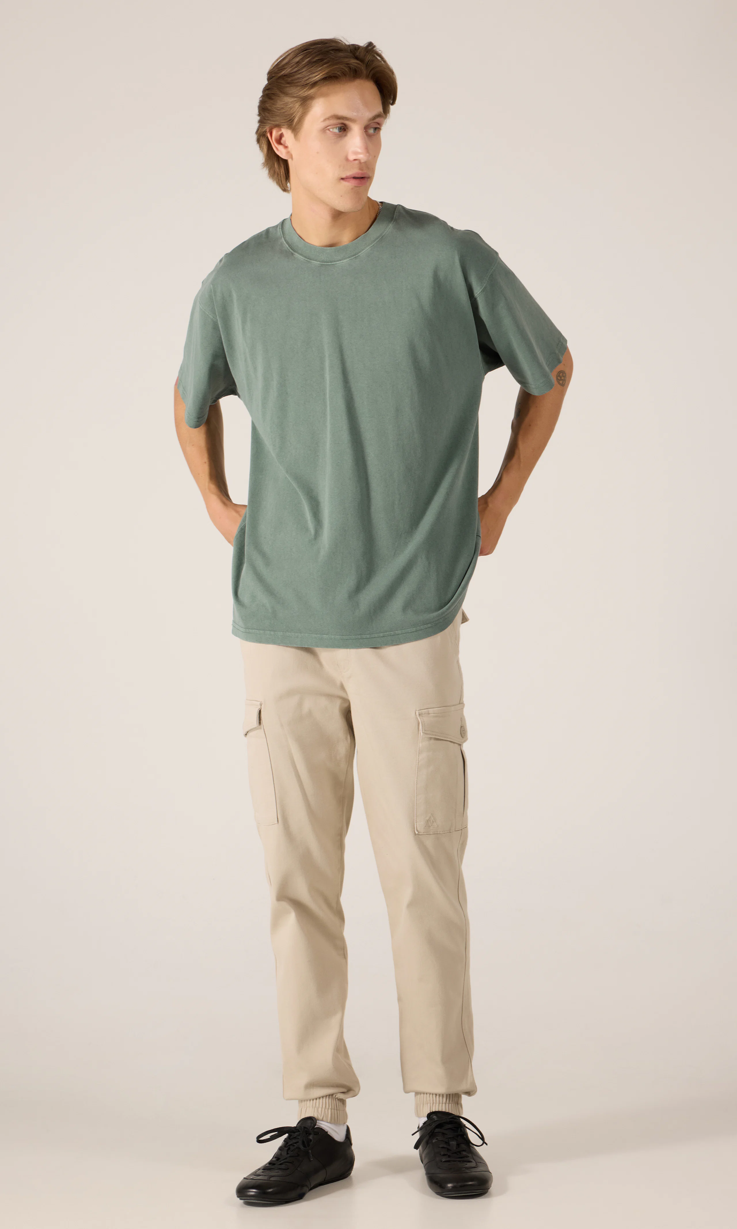 Moon Loose T-Shirt. Front 1. Model.
