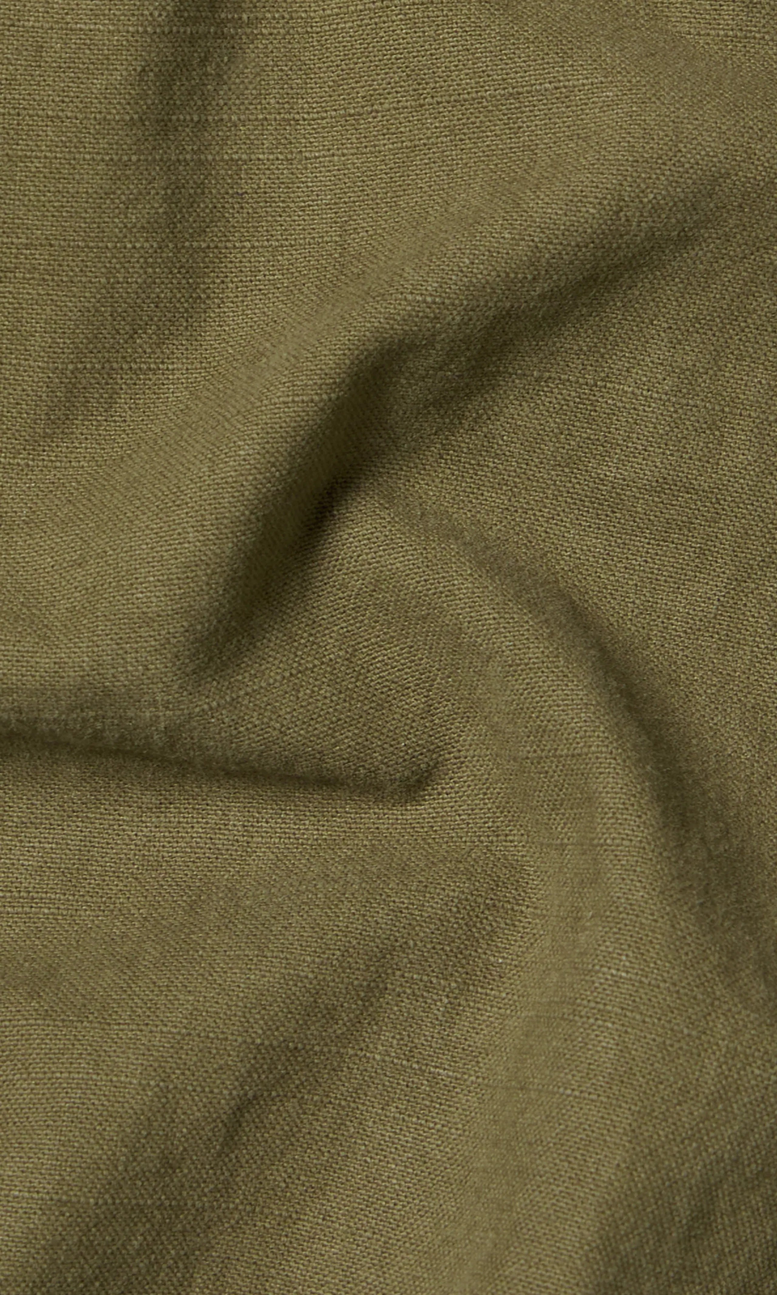 Military Chore Grön Jacka. Detail 2. Flat.