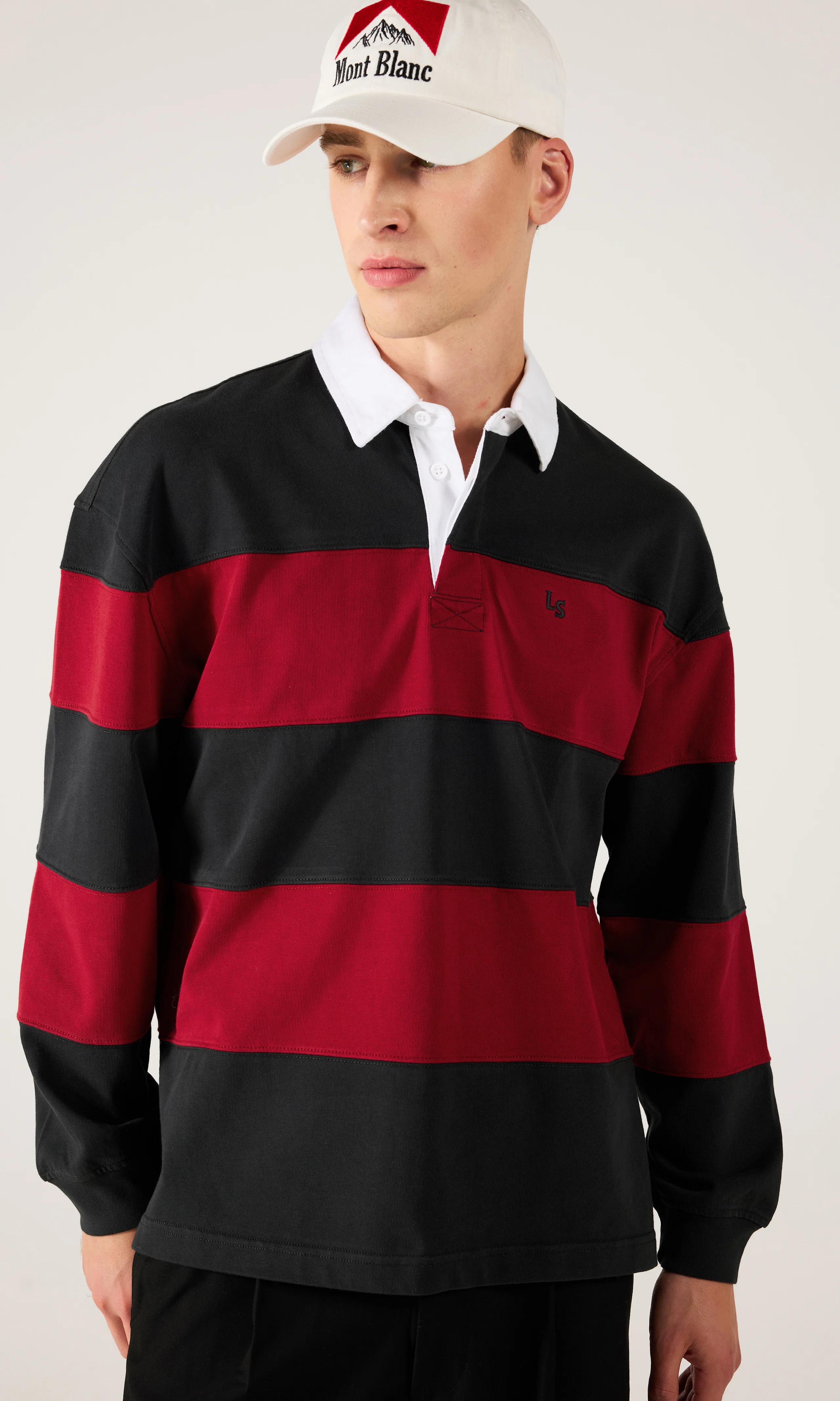 Pieced Union Rugby Genser. Front. Model.