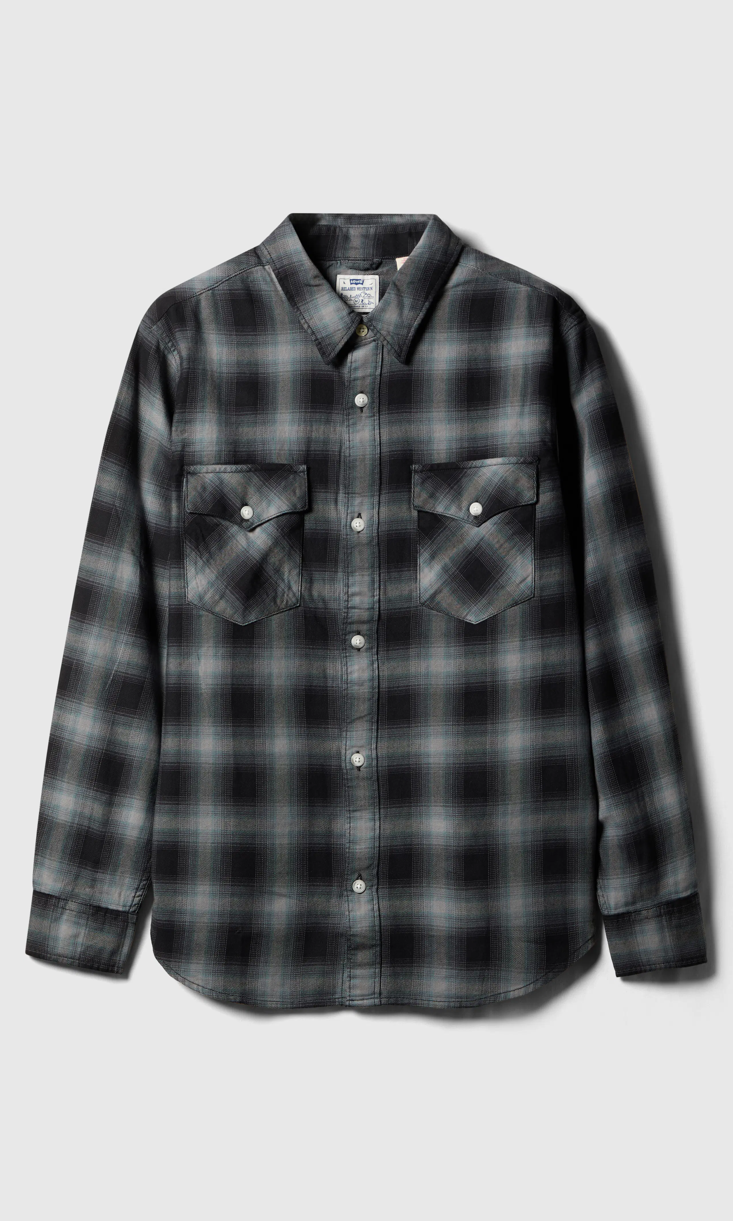 Buck Shadow Plaid Mockingbird - Black / Grey Checked