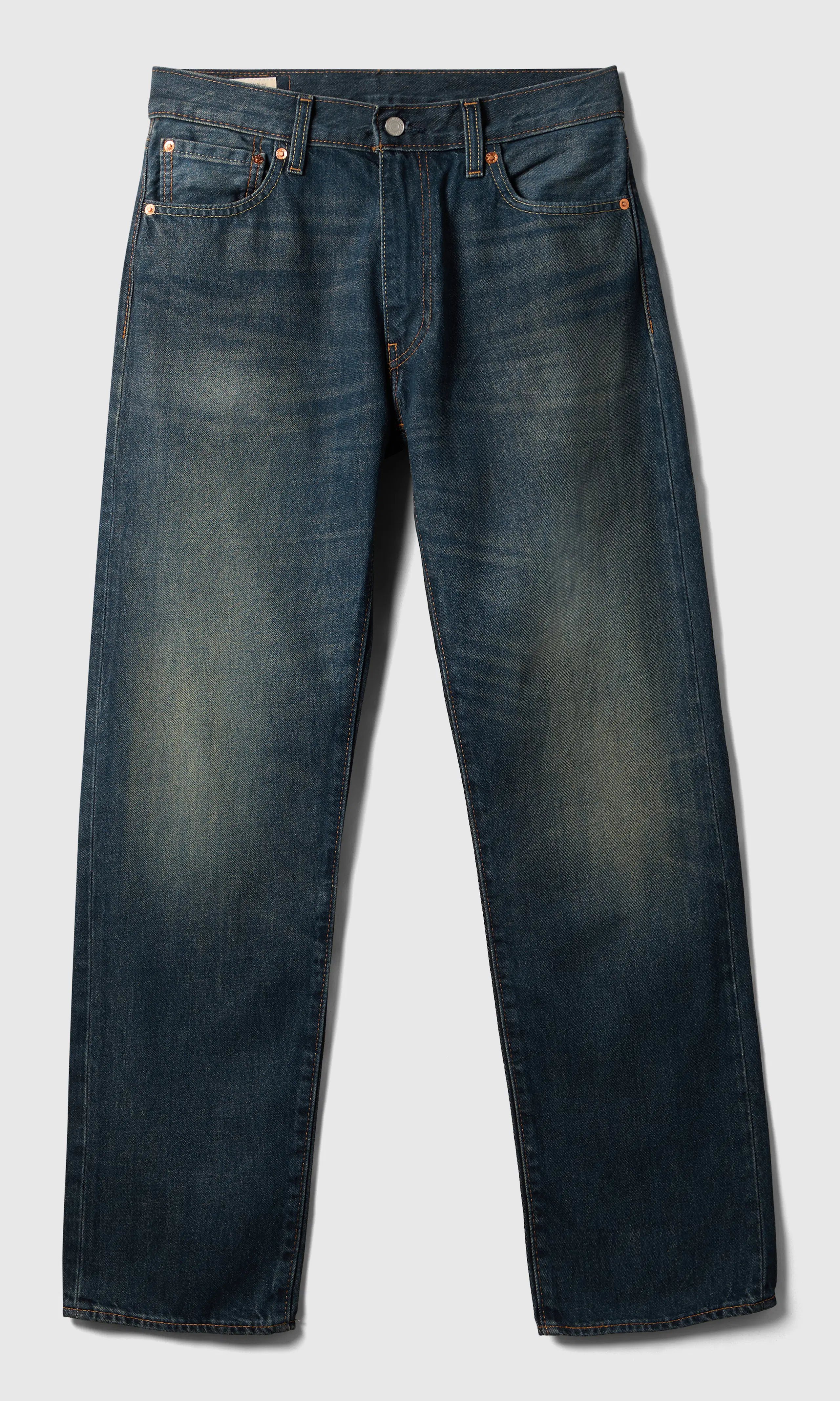 555™ Relaxed Straight Jeans. Front. Flat.