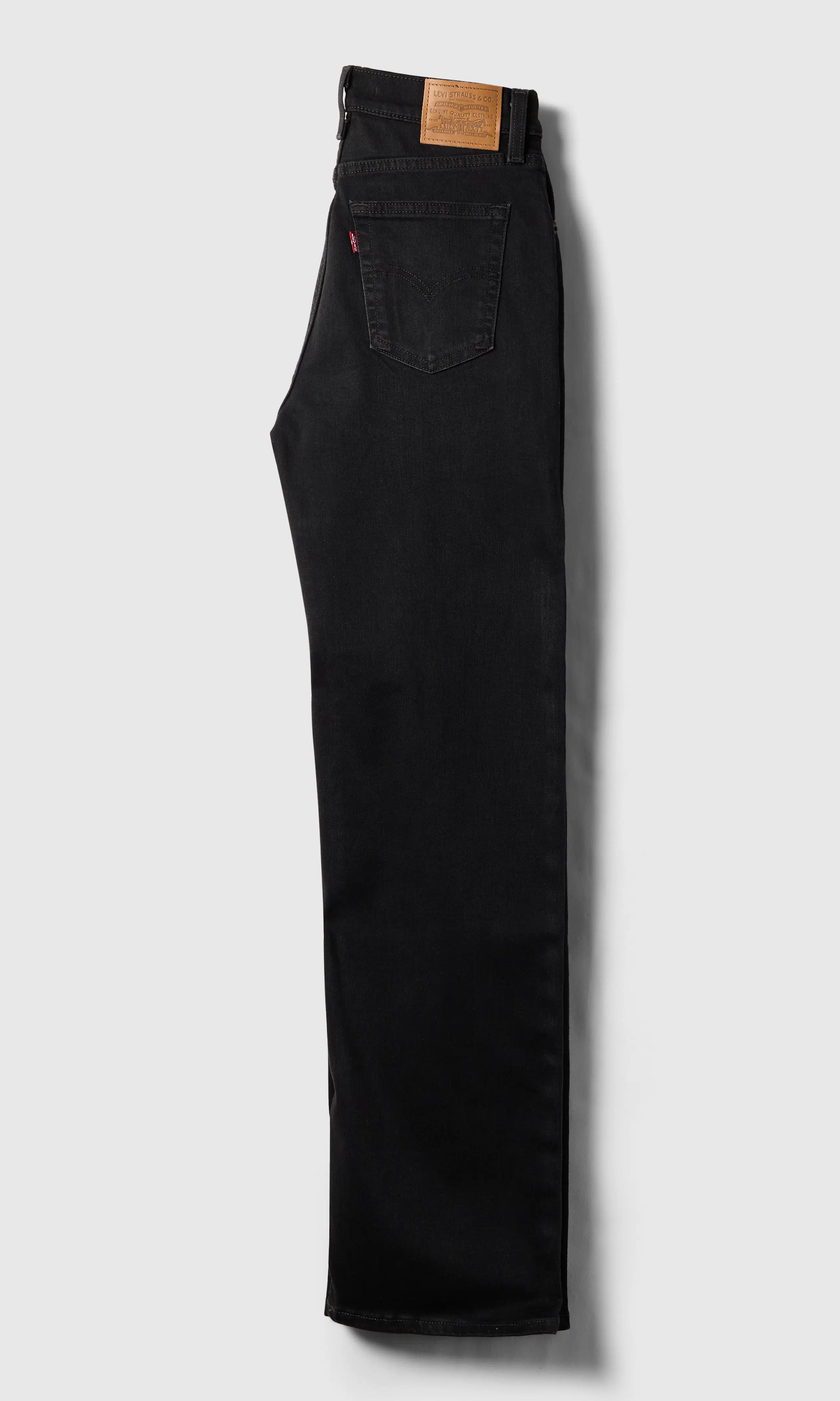 723™ High Rise Straight Jeans. Back. Flat.