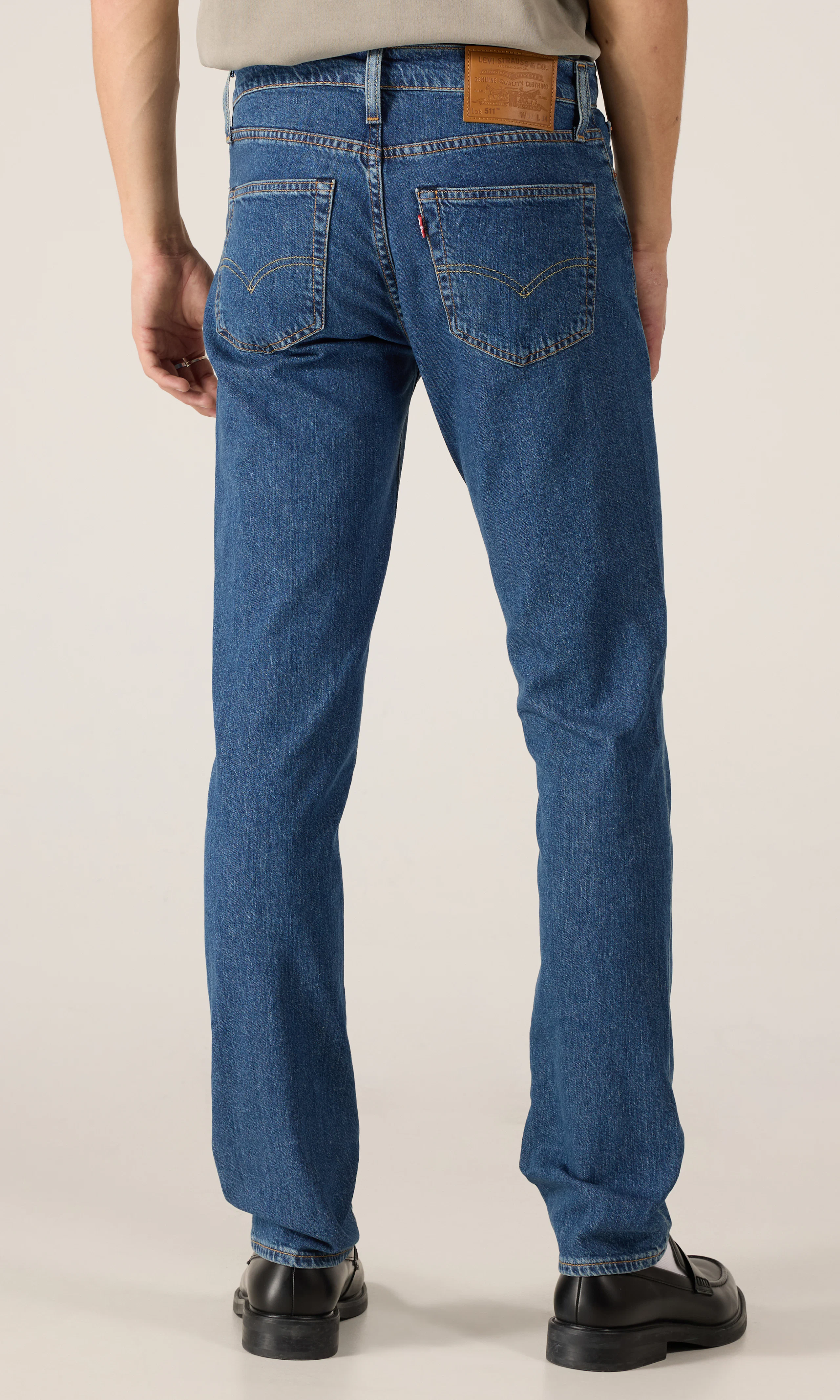 511™ Slim Jeans. Back. Model.