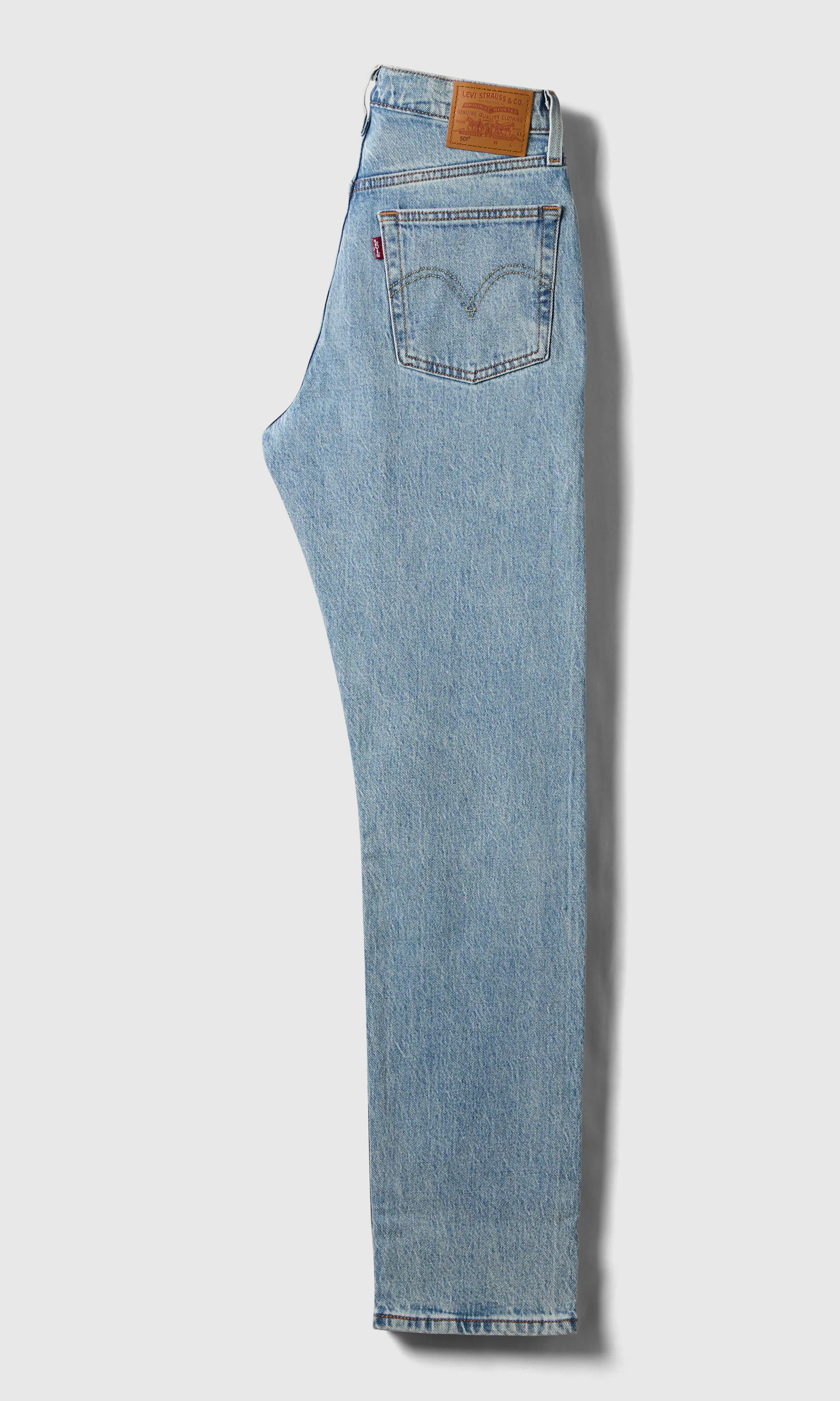 501® Original Vaaleansiniset Farkut. Back. Flat.