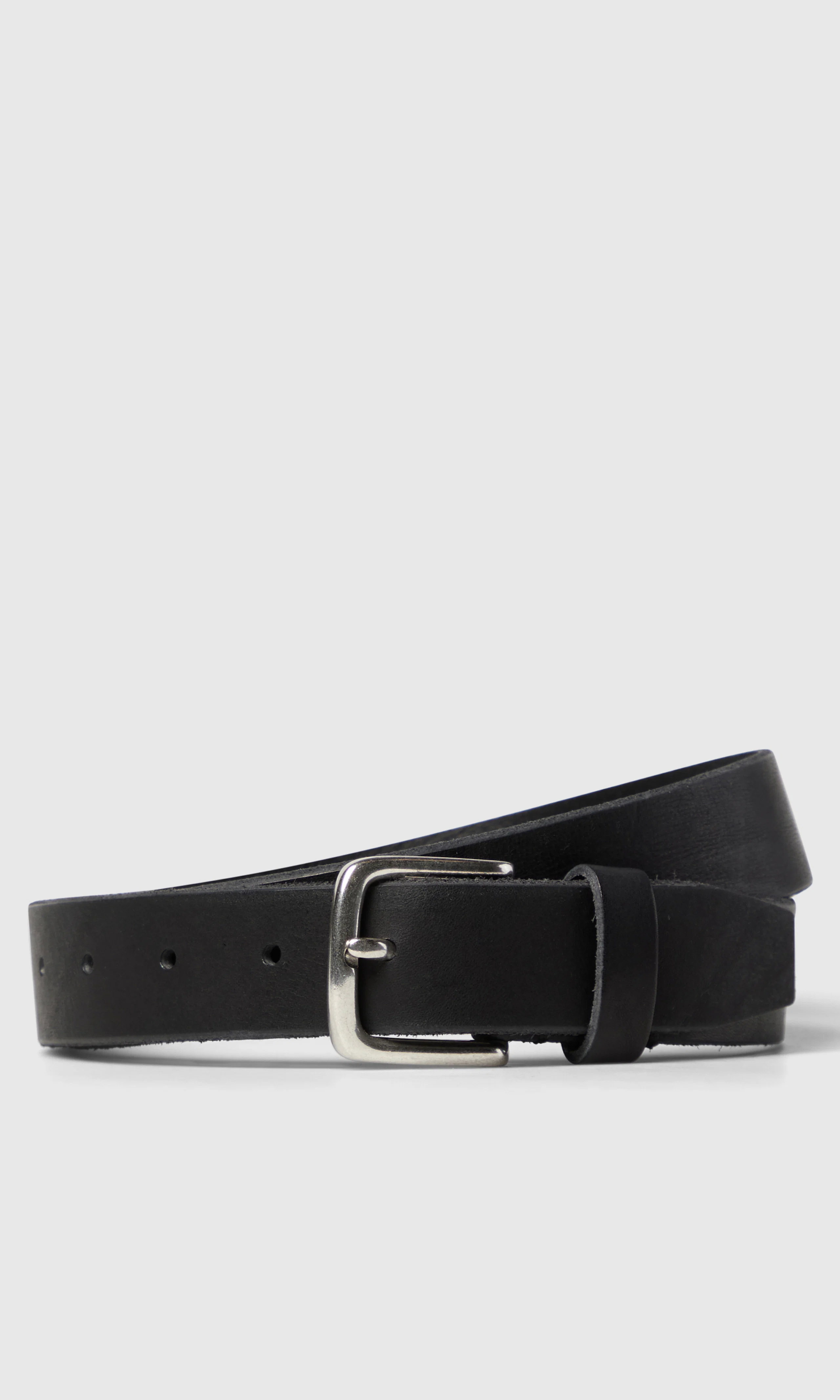 Leather Rough Nahkavyö. Front. Flat.