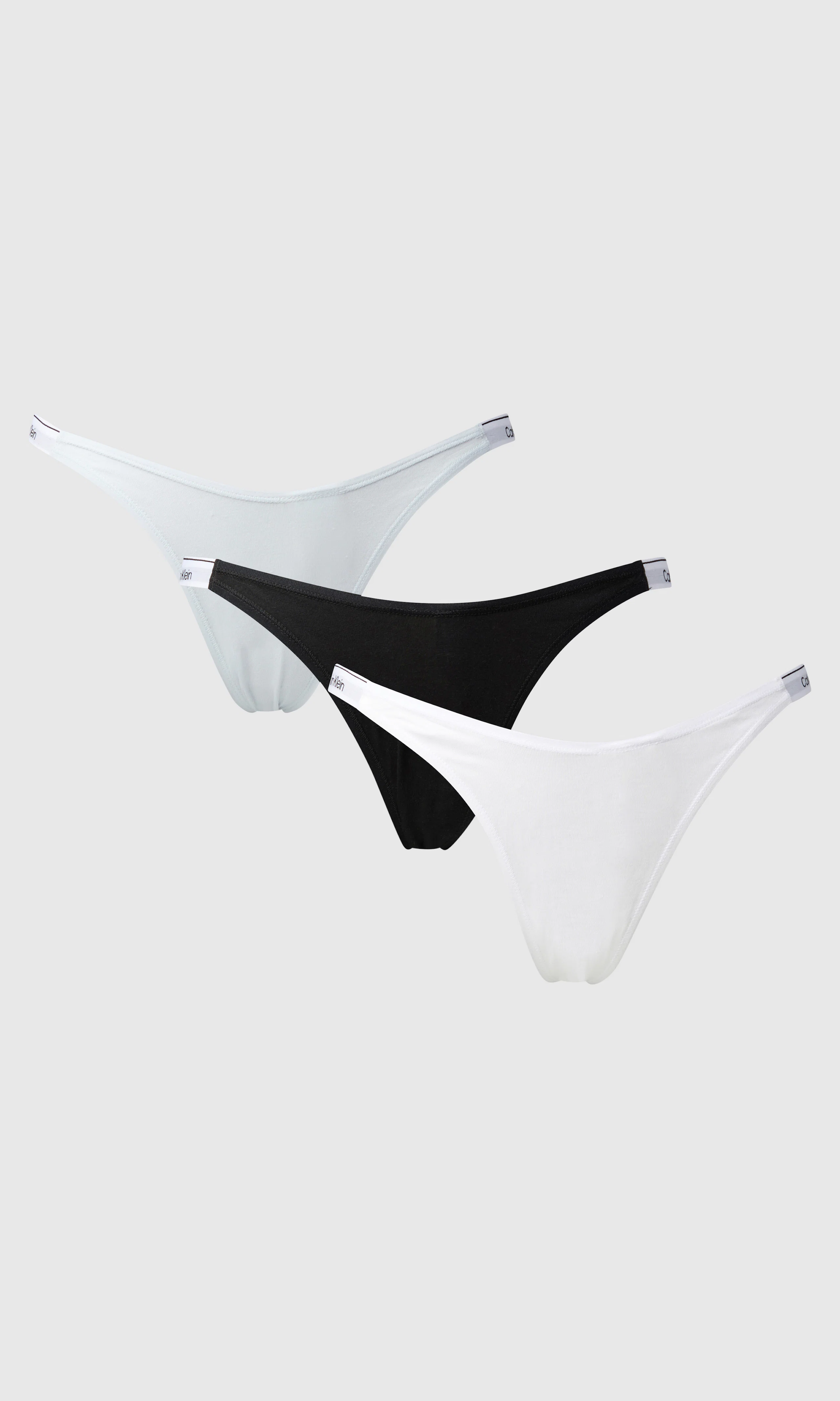 3-Pack Dipped Thong Stringtruse. Front. Flat.