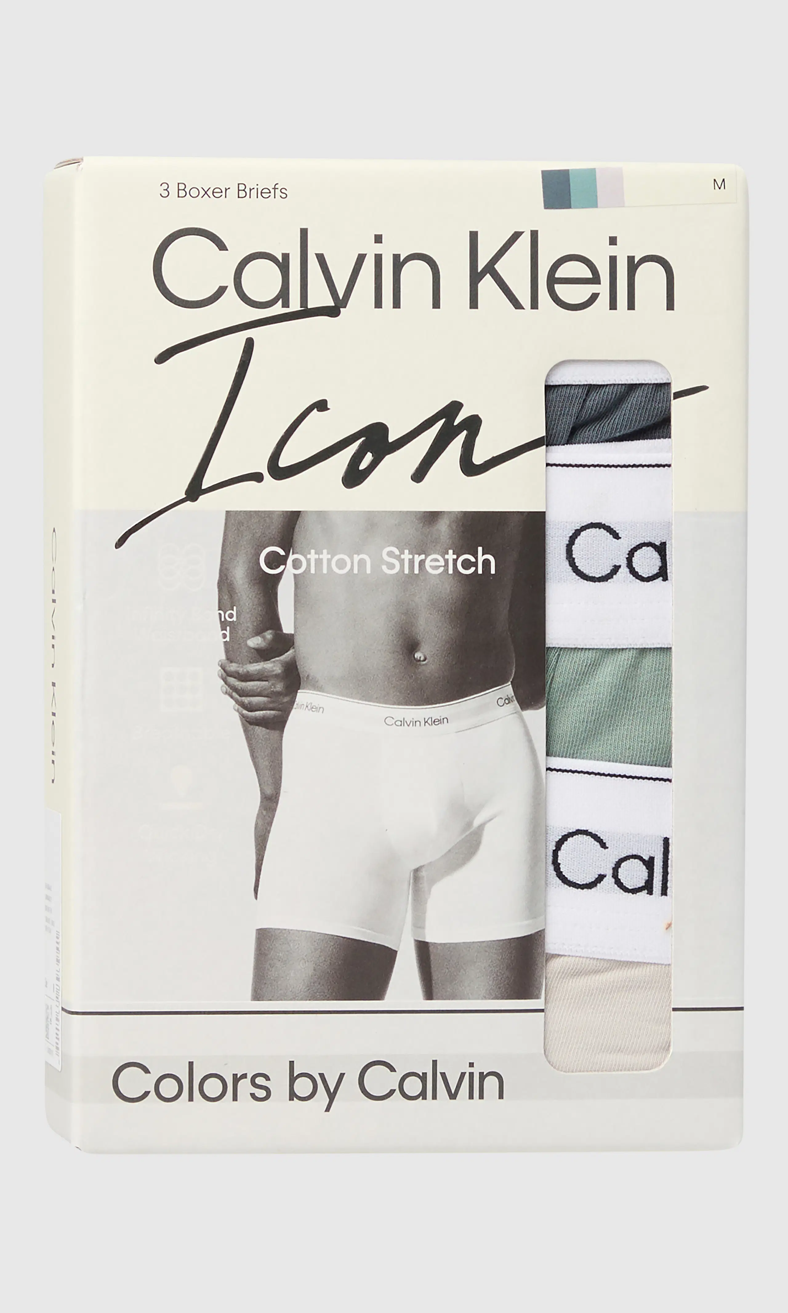 3-Pack Brief Multi Boxer. Detail 1. Flat.