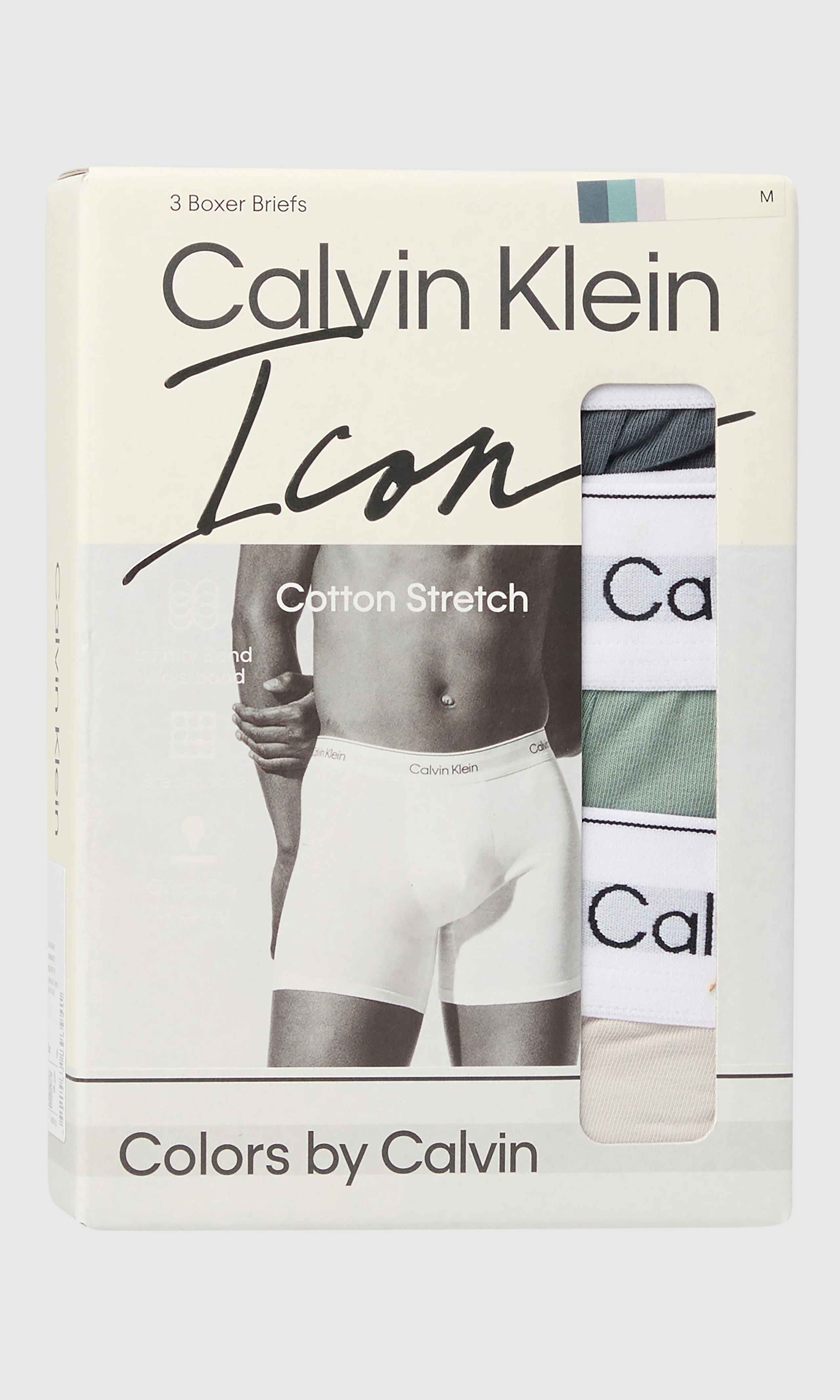 3-Pack Brief Multi Boxer. Detail 1. Flat.
