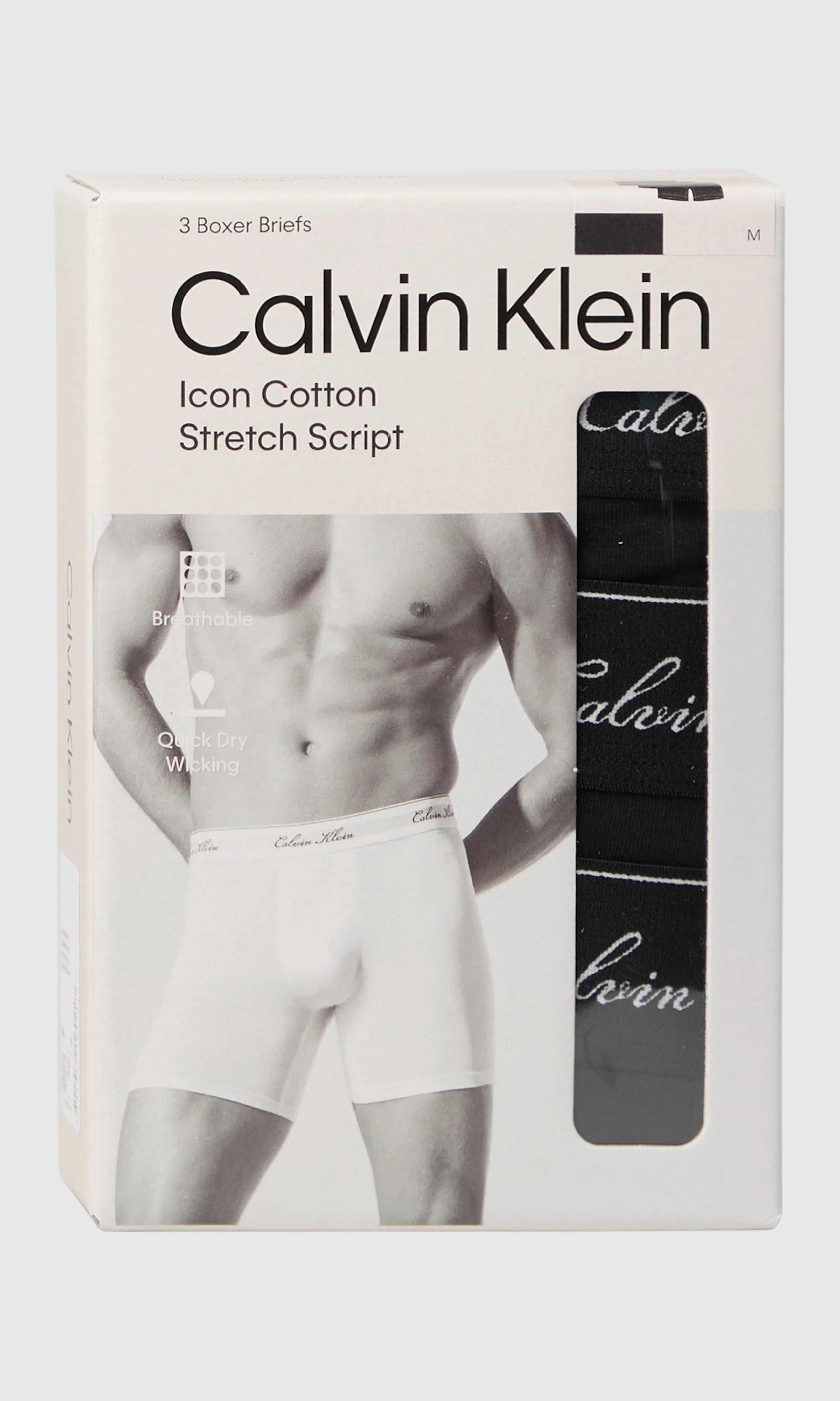3-Pack Brief Bokserit. Detail 1. Flat.