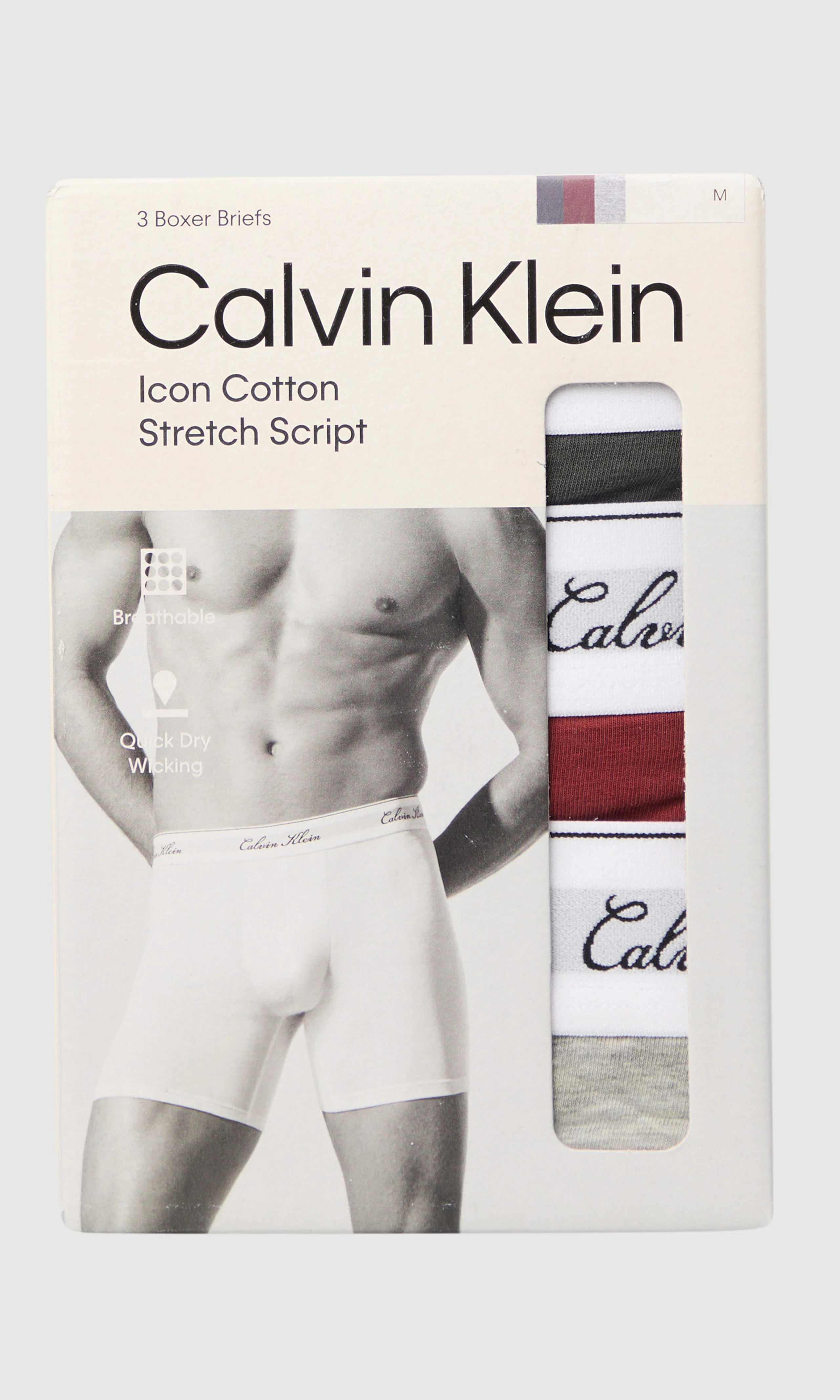 3-Pack Brief Multi Boxer. Detail 1. Flat.