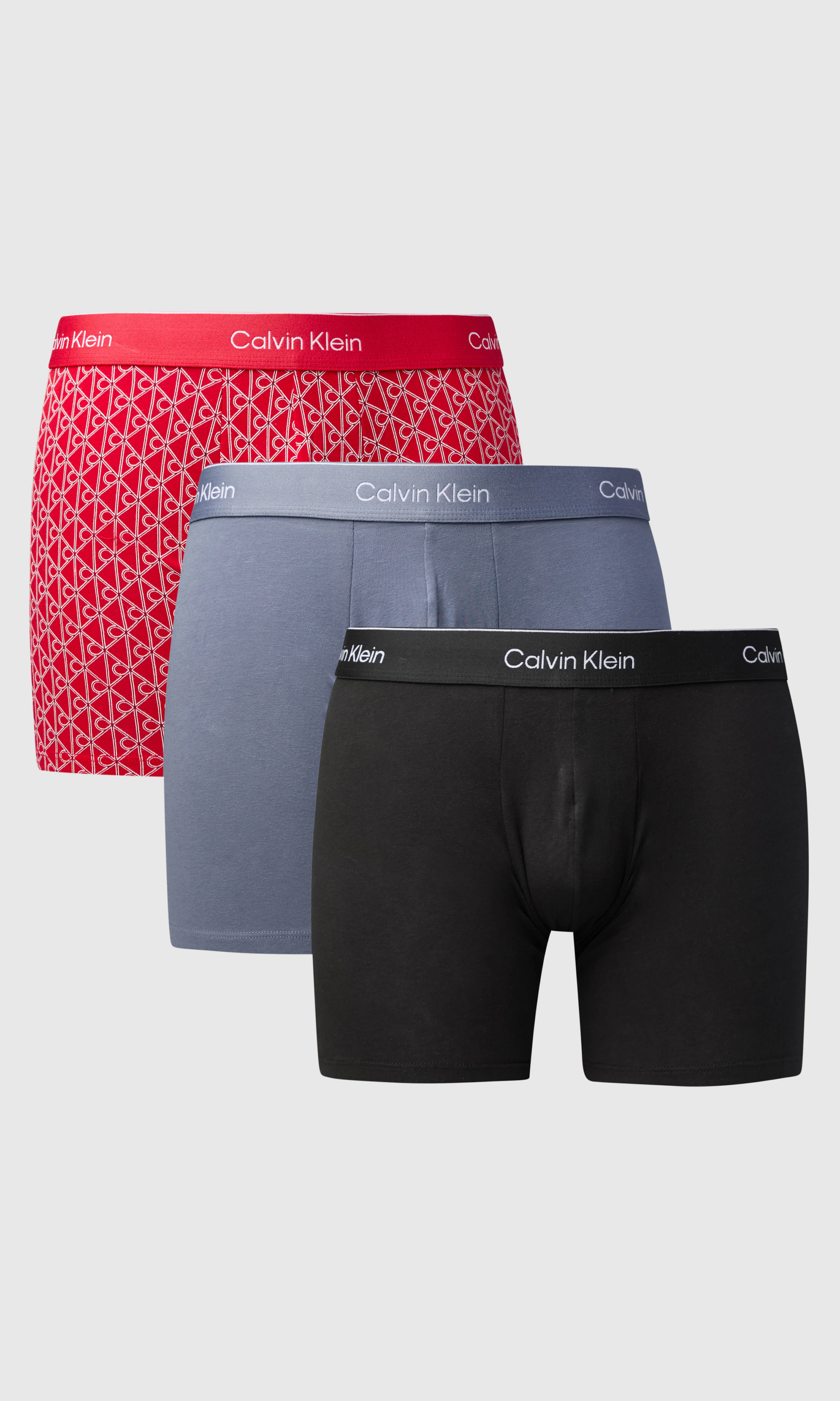 3-Pack Brief Boxer. Front. Flat.