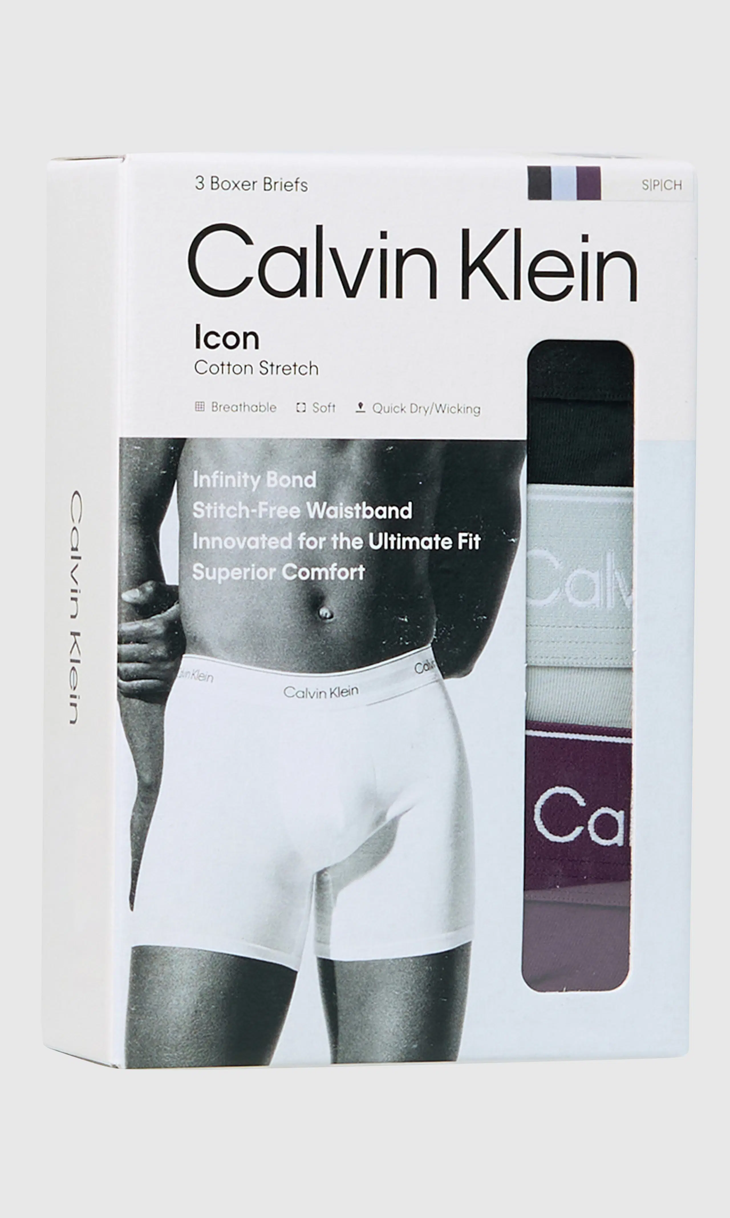 3-Pack Brief Multi Boxer. Detail 1. Flat.