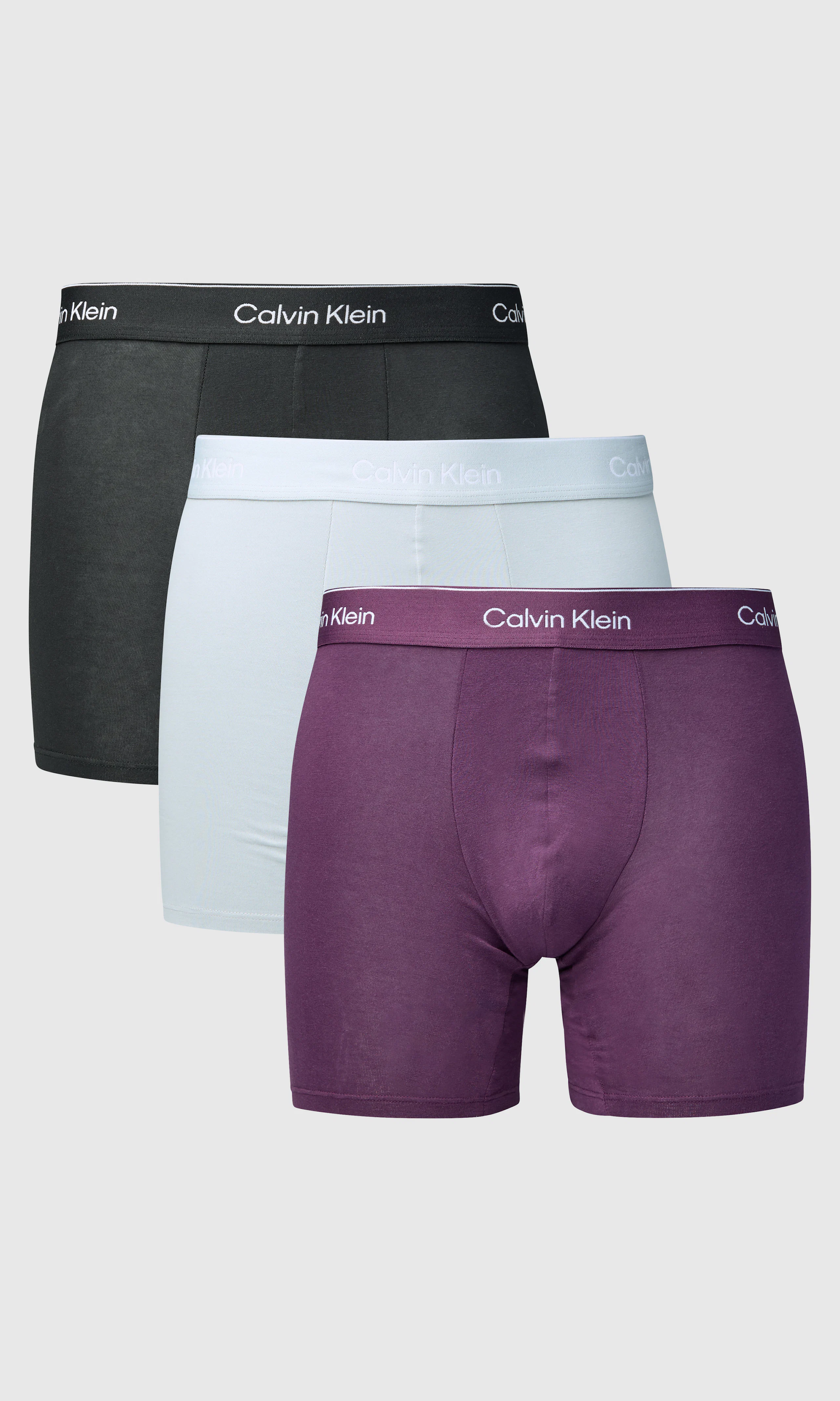 3-Pack Brief Multi Boxer. Front. Flat.