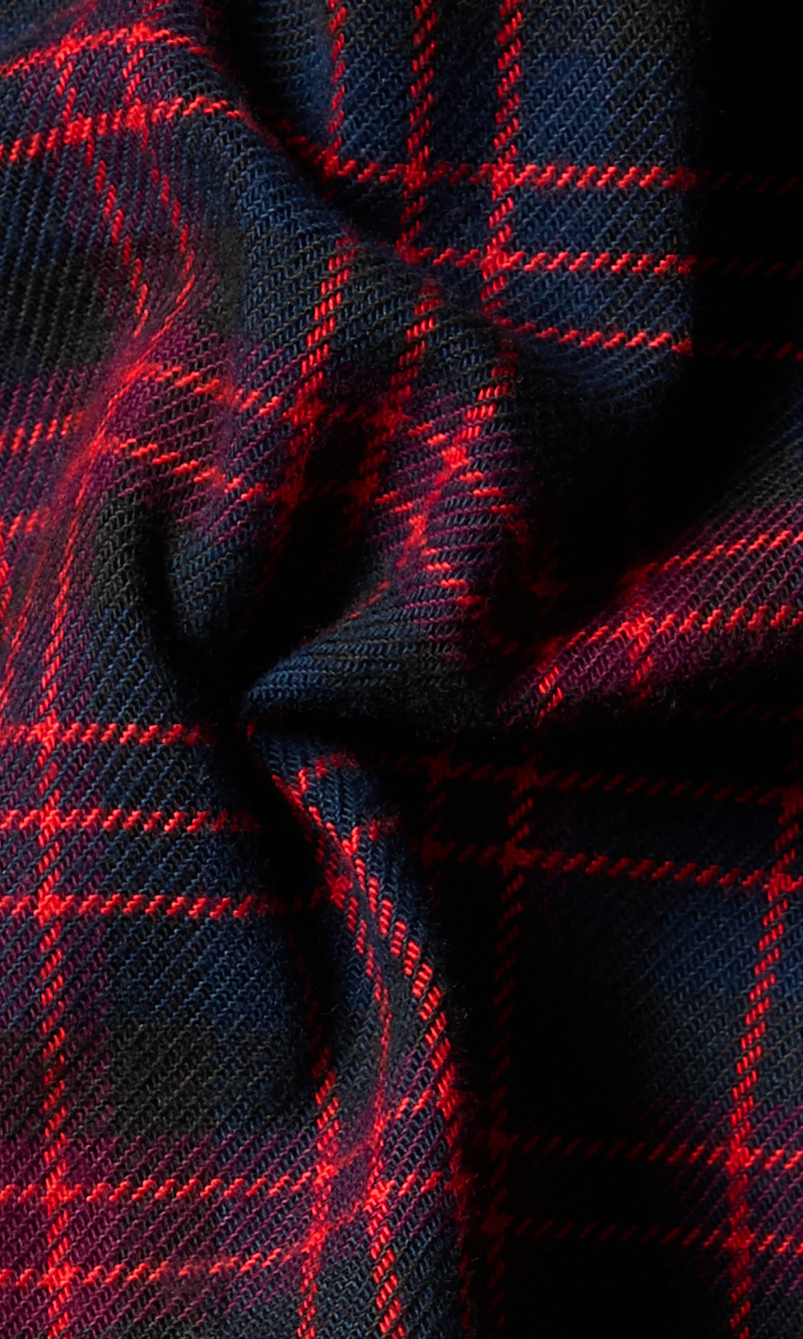 Regular Flannel Check Skjorta. Detail 2. Flat.