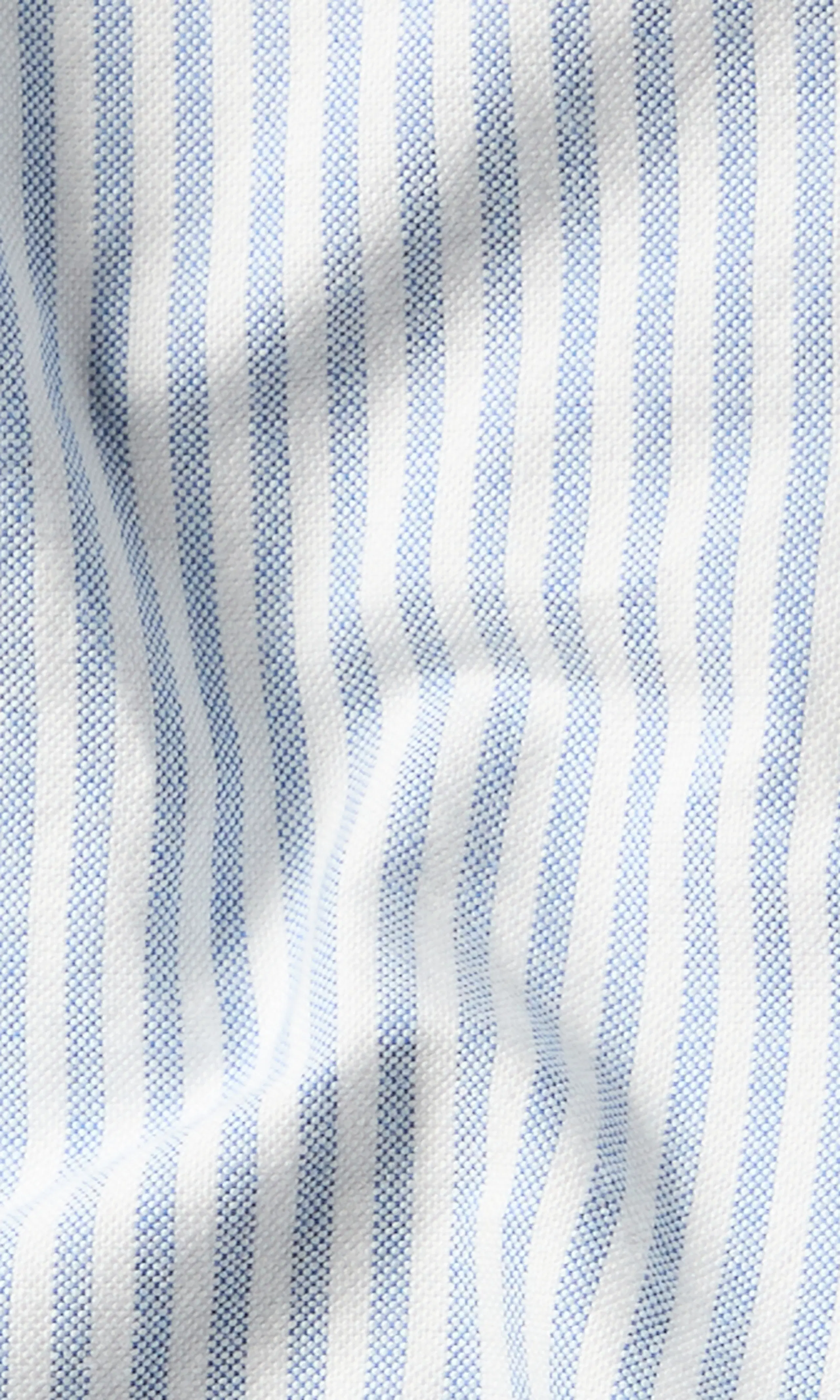 Regular Stripe Oxford Skjorte. Detail 2. Flat.