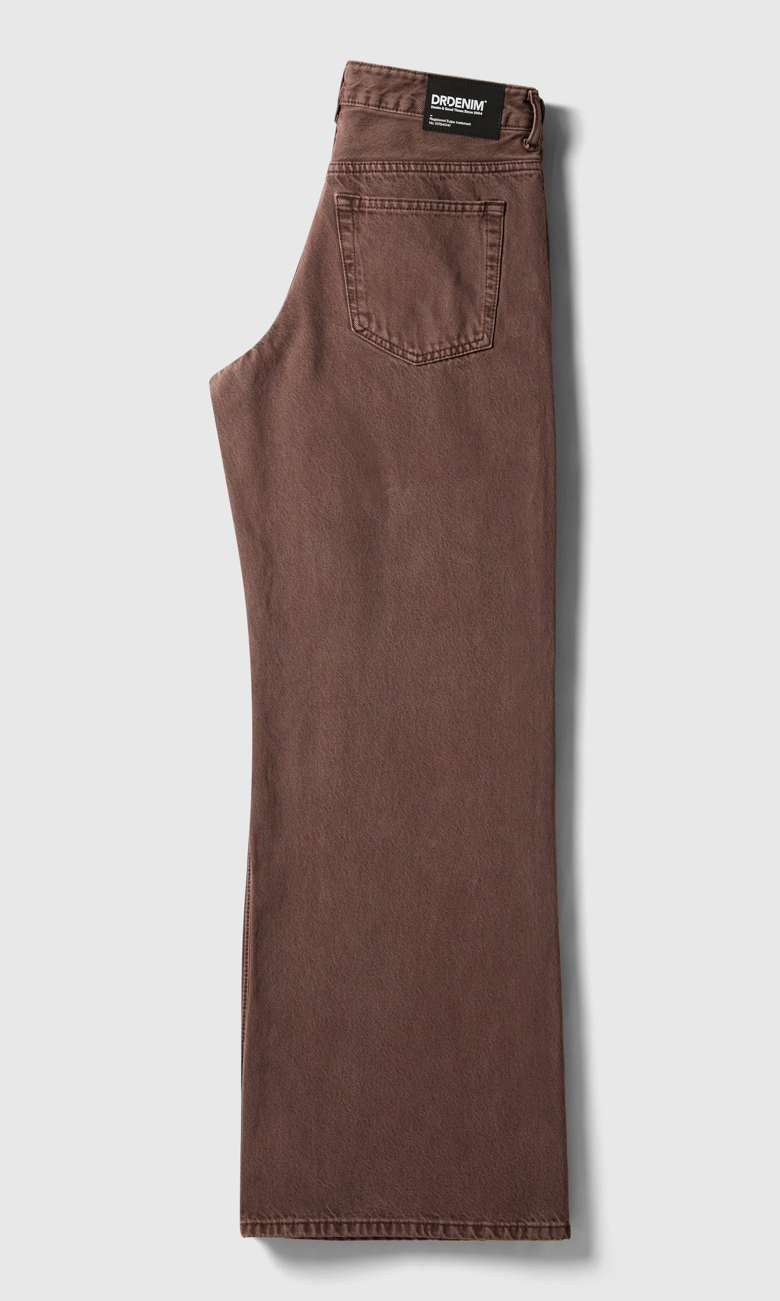 Rhue Low Wide Jeans. Back. Flat.