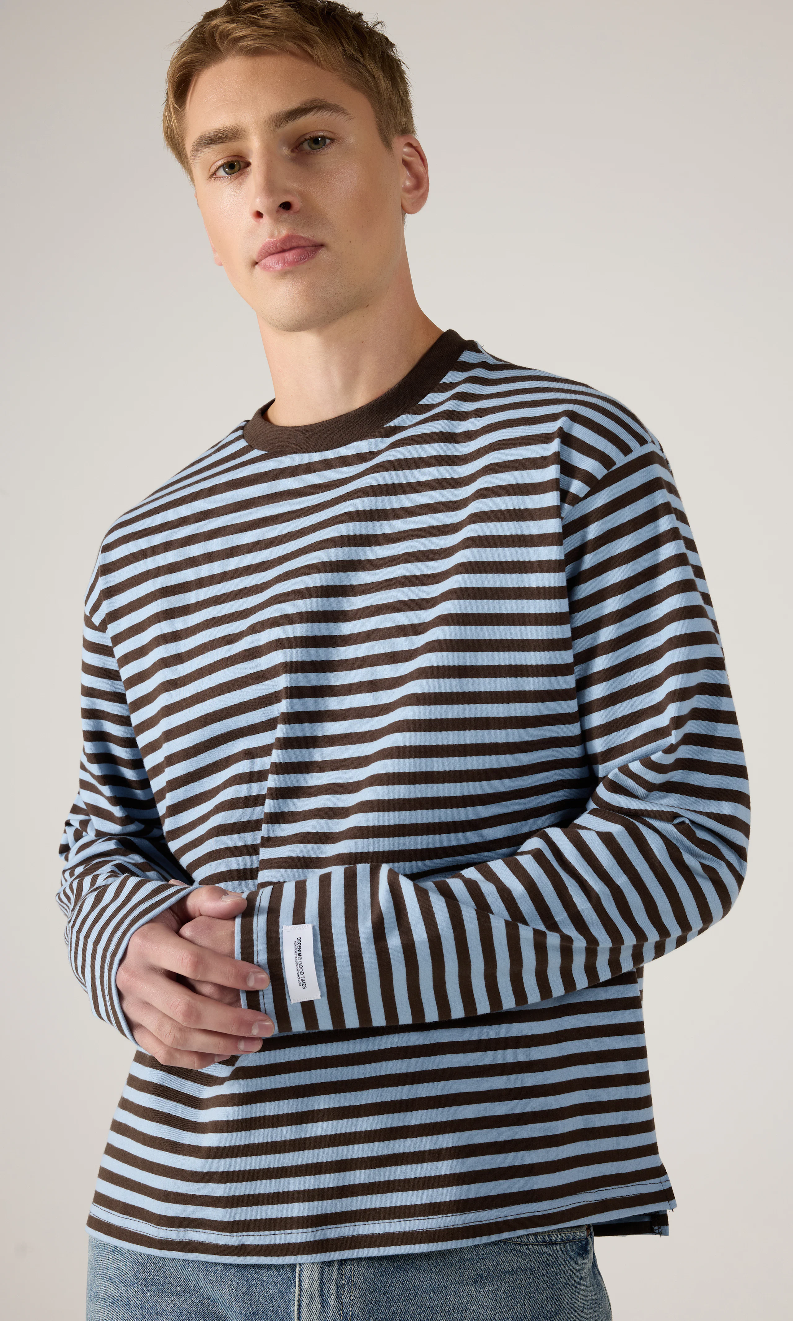 Wesley Longsleeve. Front. Model.