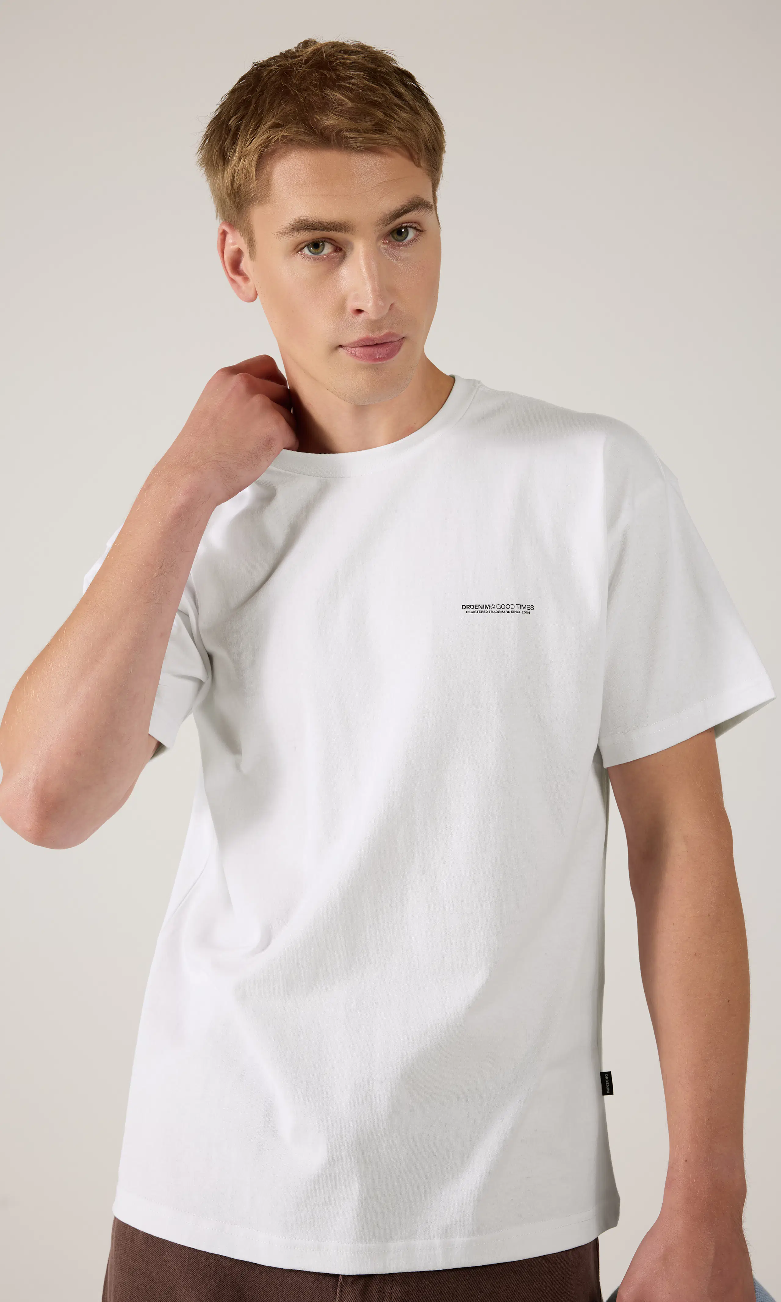 Trooper Tee T-Shirt. Front 1. Model.