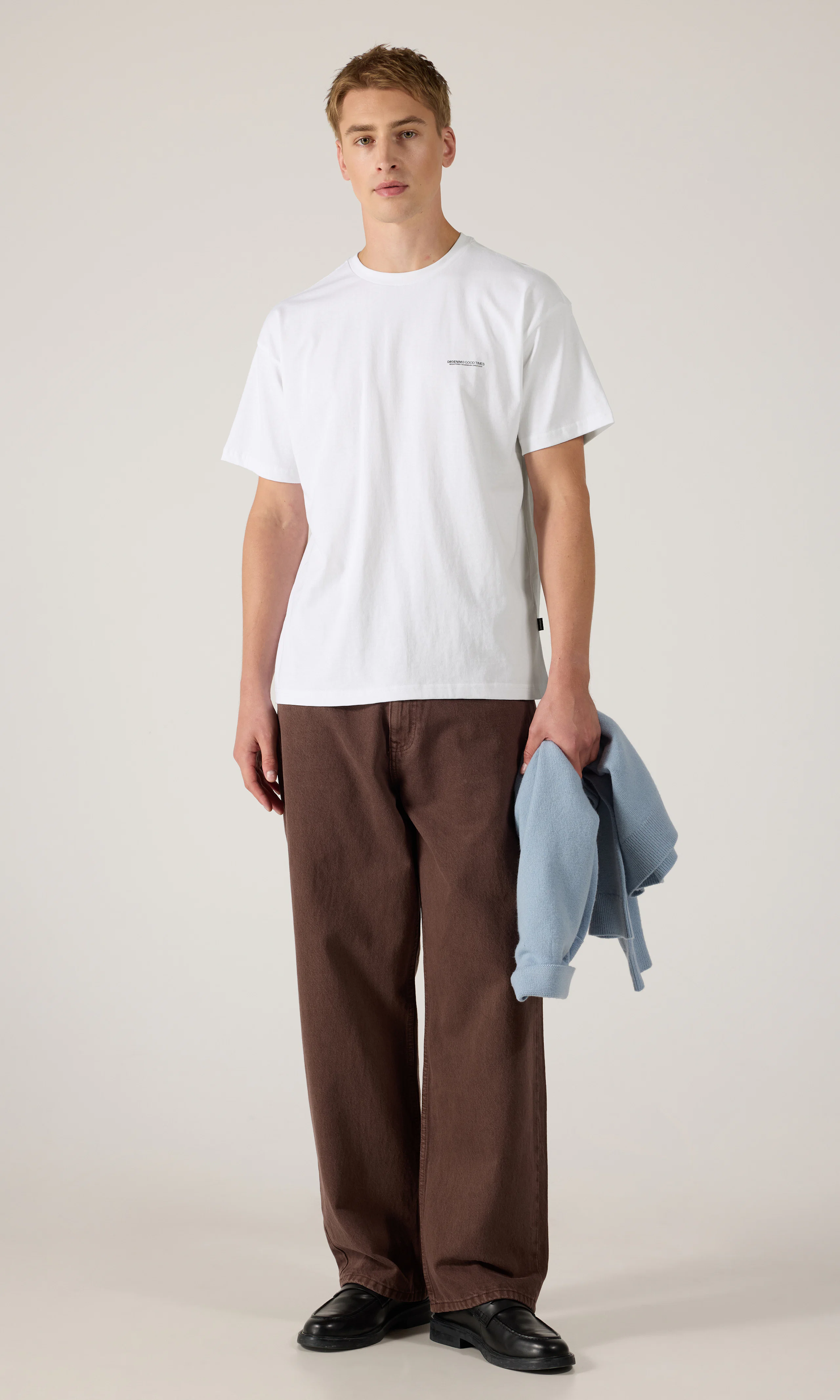 Trooper Tee T-Shirt. Front 2. Model.