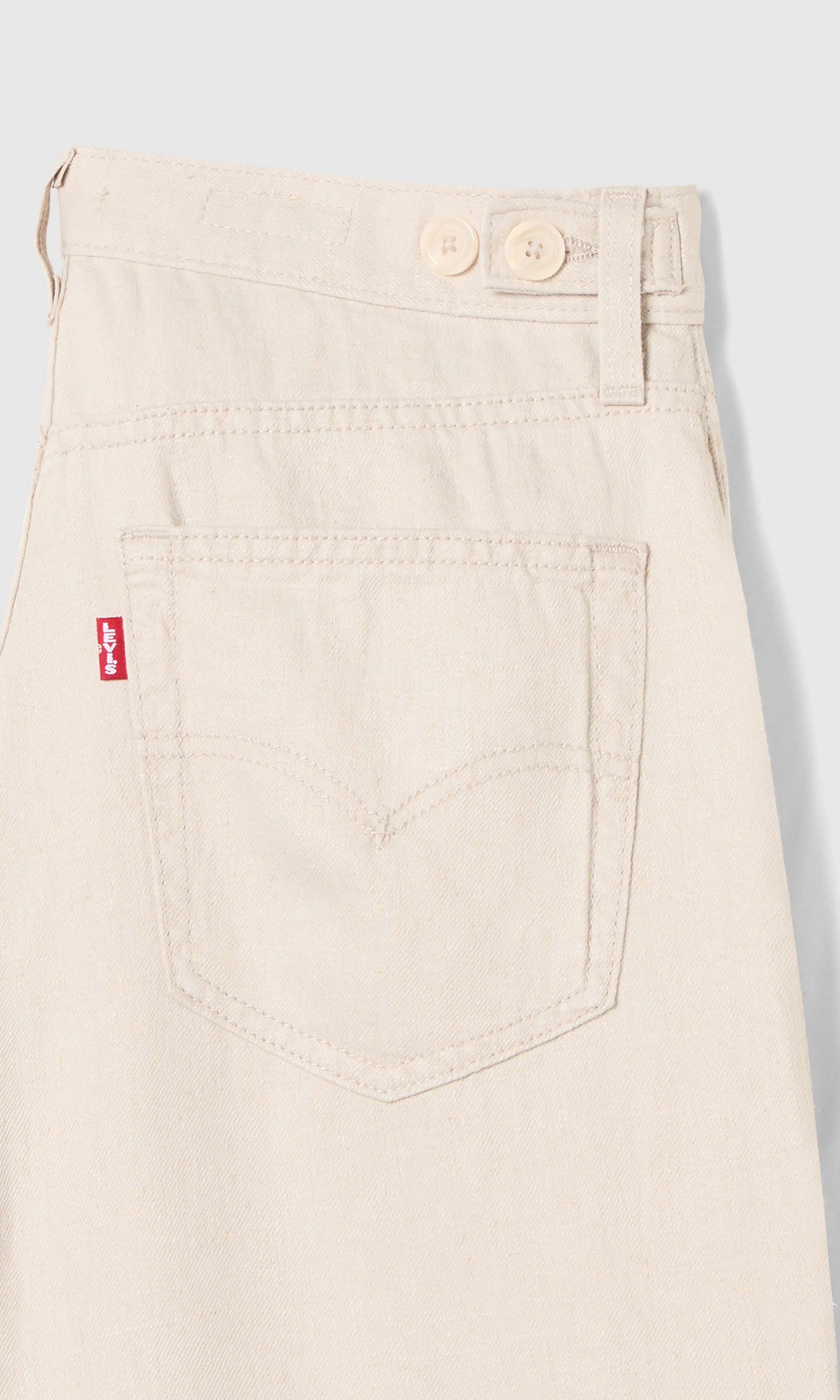 Cinch Wide Leg Lightweight Lys Jeans. Detail 1. Flat.