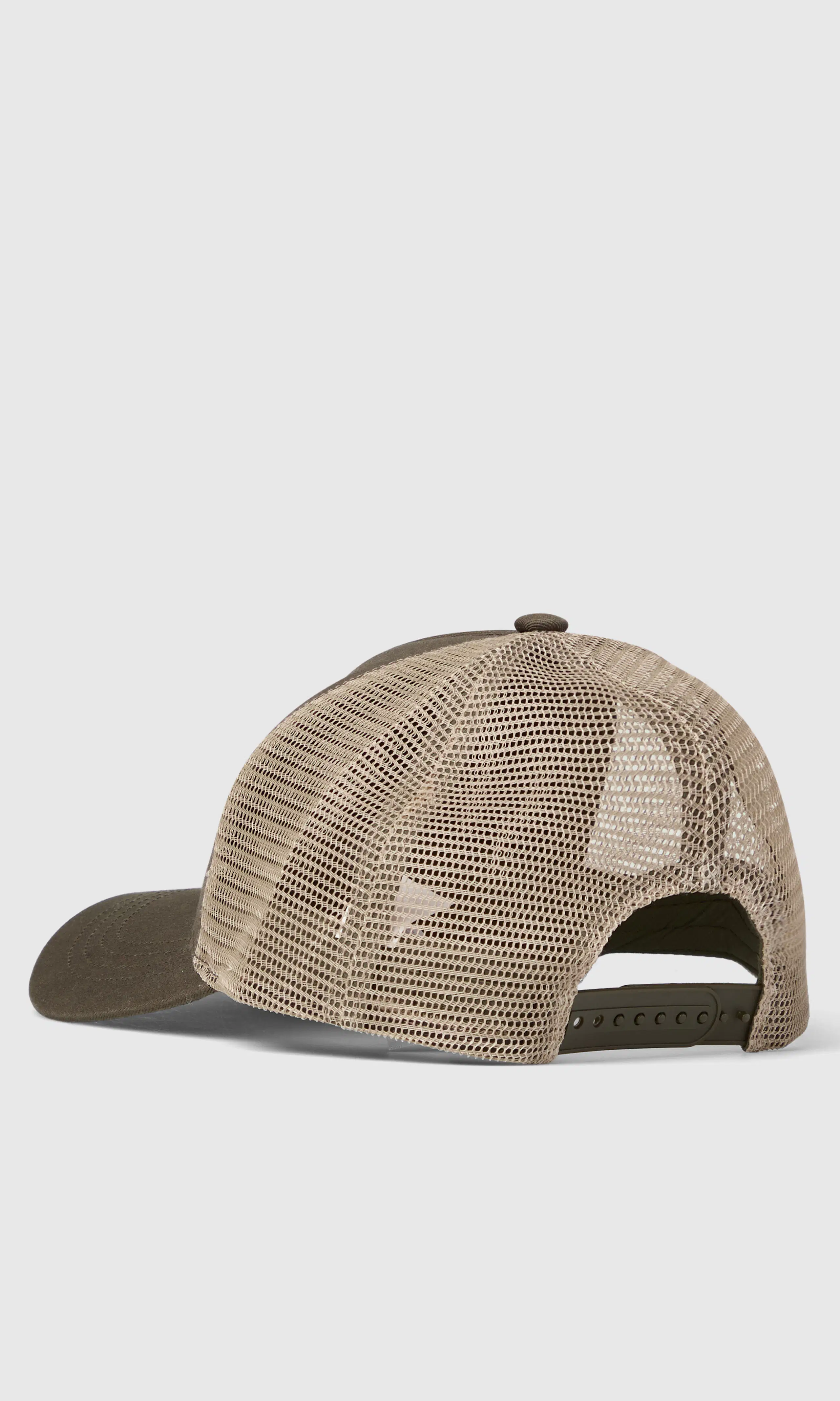 Trucker Dirtbag Caps. Back. Flat.
