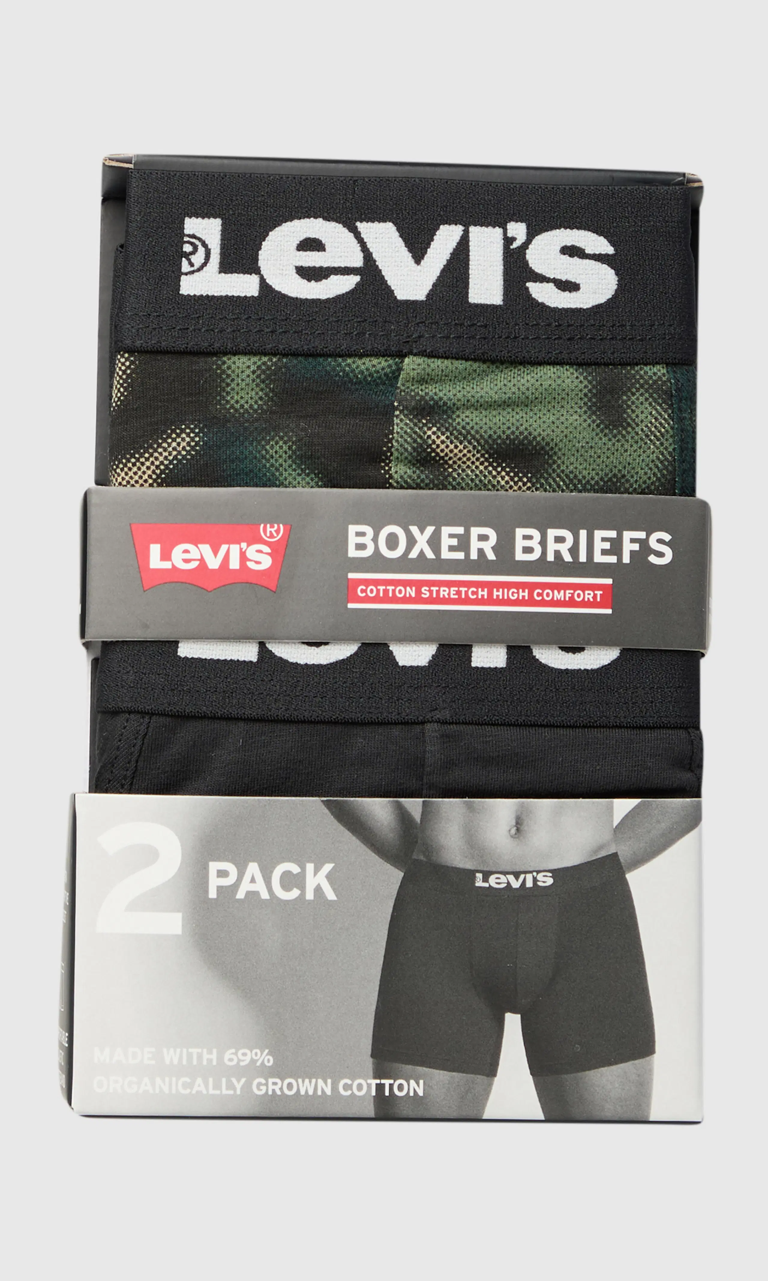 2-Pack Motion Camo Boxer Brief. Detail 1. Flat.