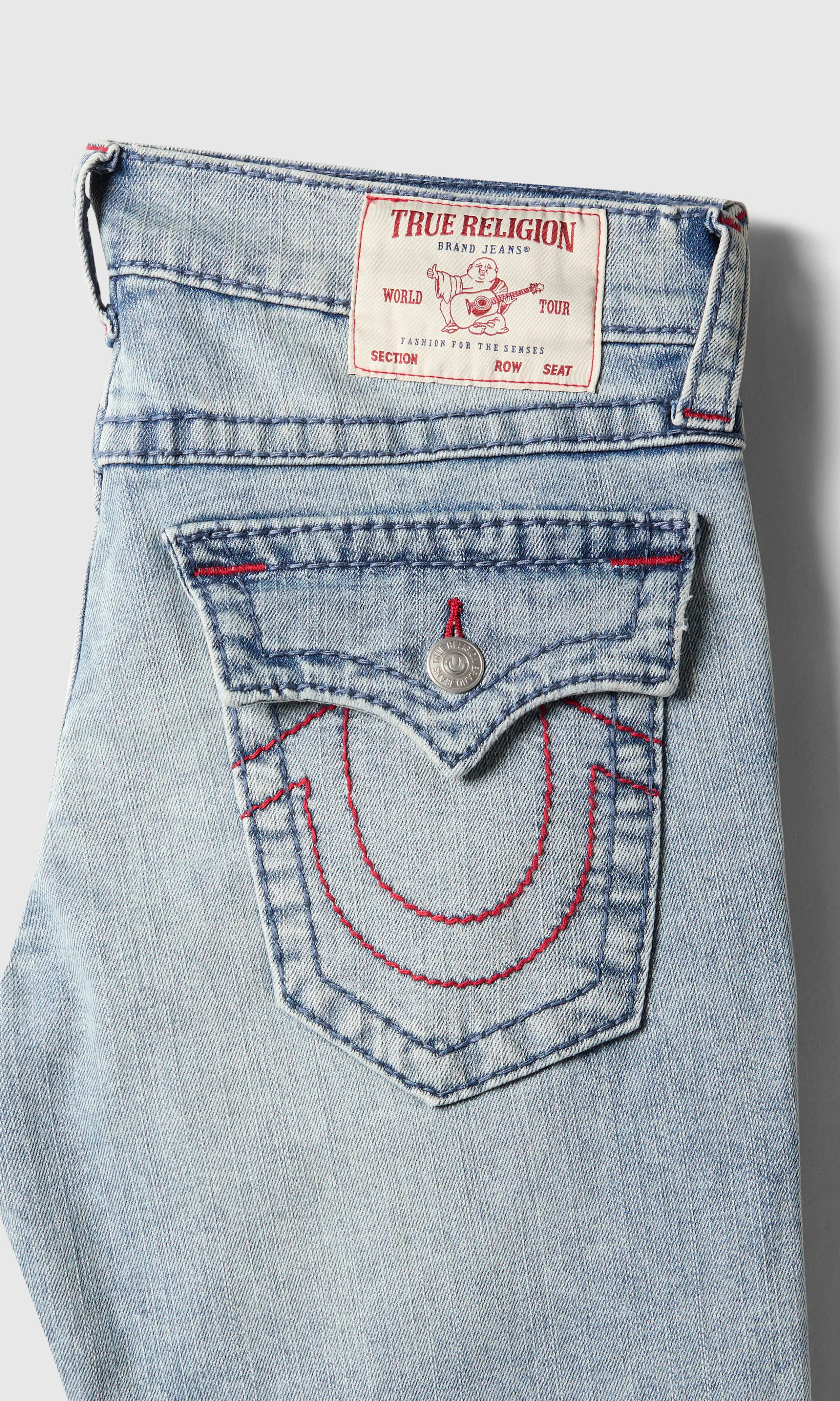 Billy Big T Flap Jeans. Detail 1. Flat.