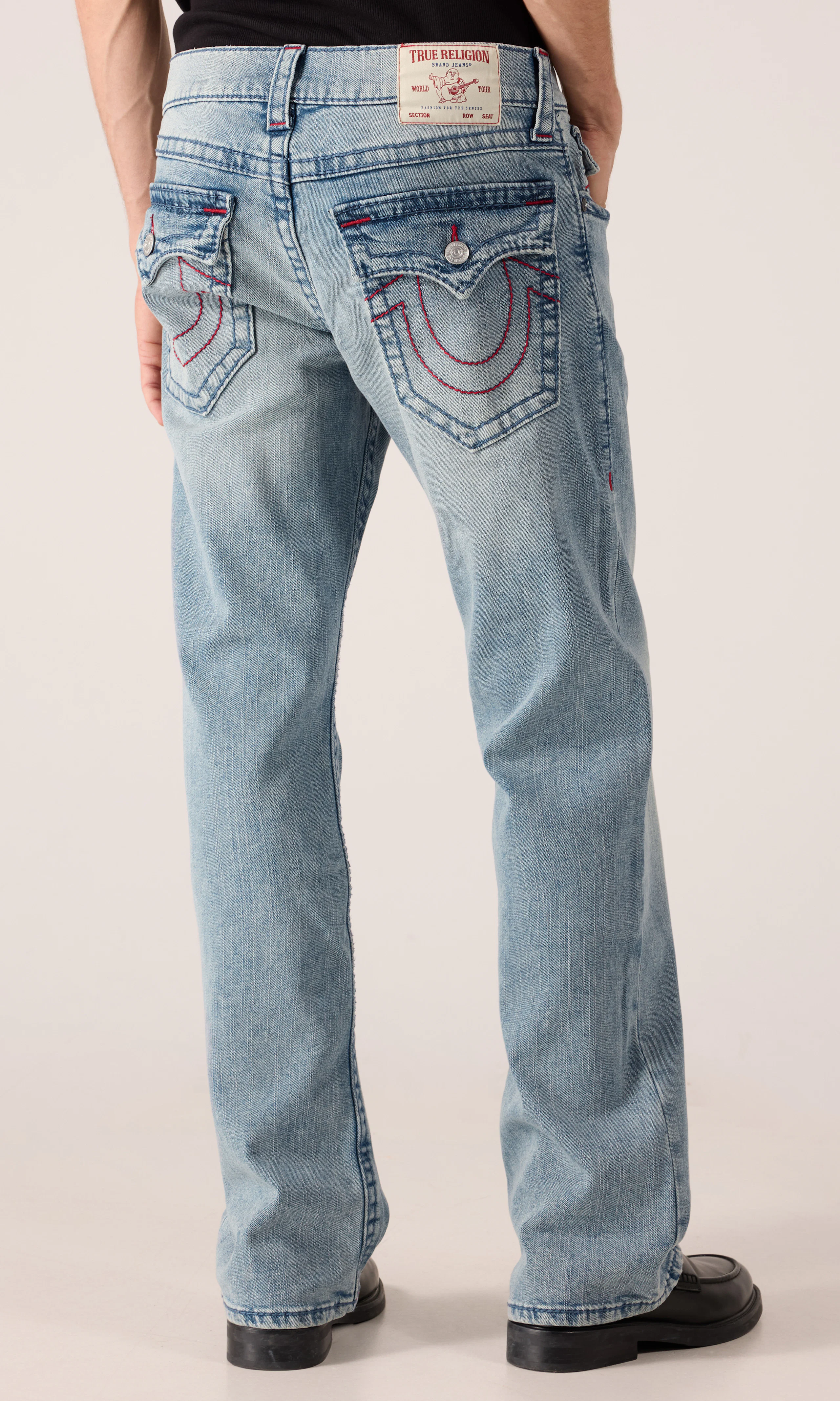 Billy Big T Flap Jeans. Back. Model.