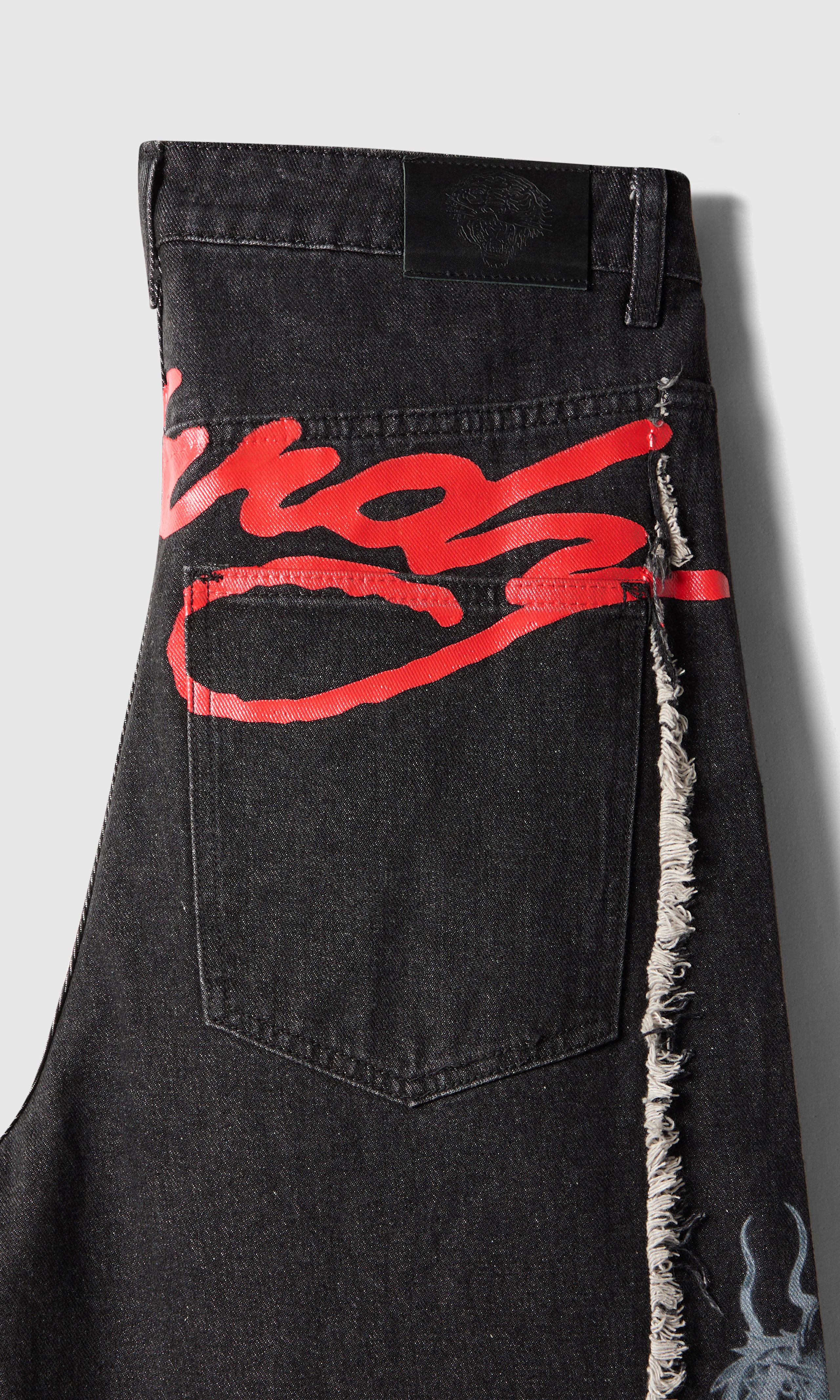 Dragon Raw Seam XXTRA Jeans. Detail 1. Flat.